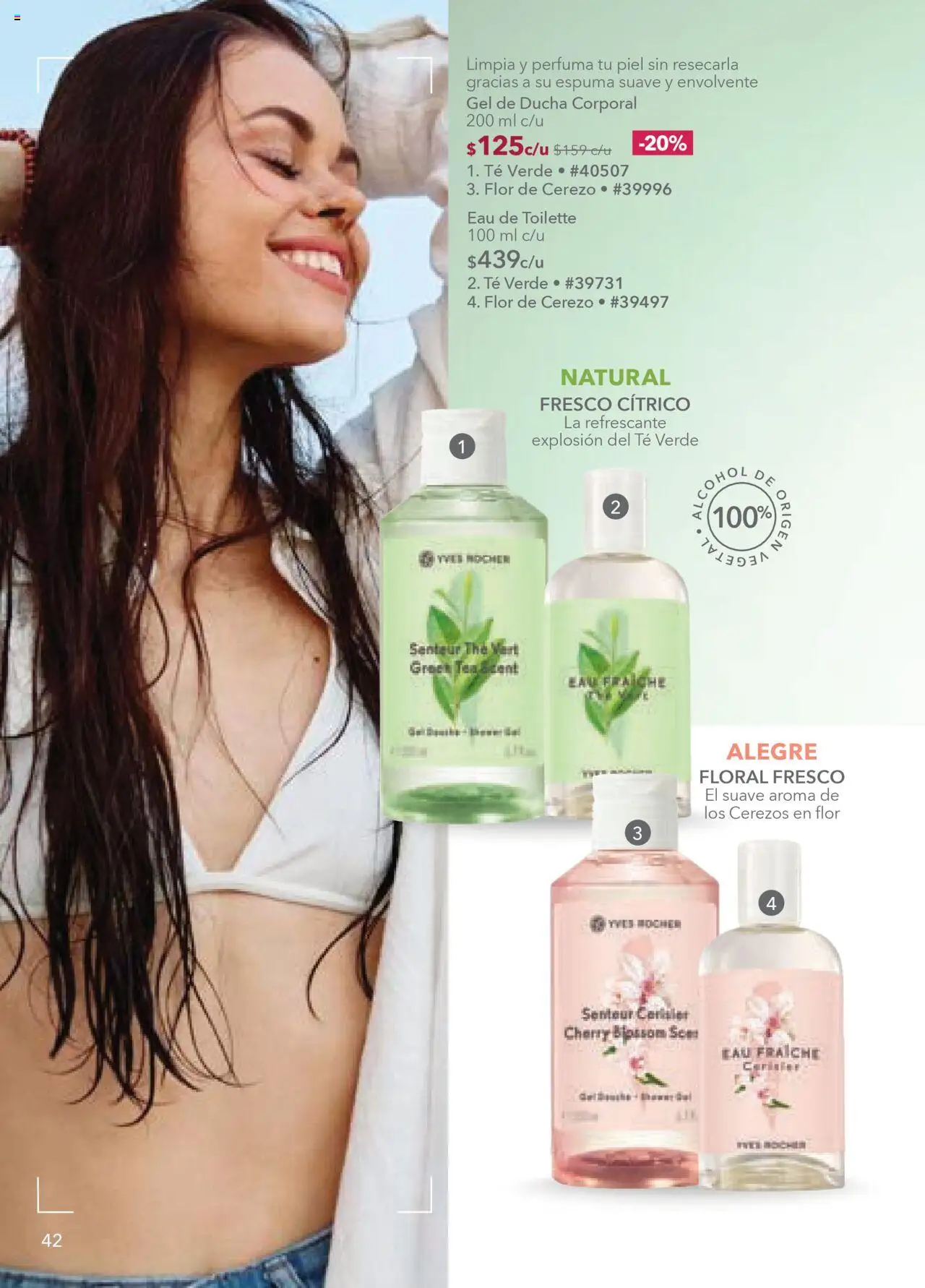 Nuevas ofertas de Yves Rocher válidas en toda la República Mexicana desde el 05.08.2025. ¡Encuentra las mejores ofertas en Yves Rocher - Campaña 11 2025! | Página: 42 | Productos: Espuma, Té, Eau de toilette, Gel de ducha