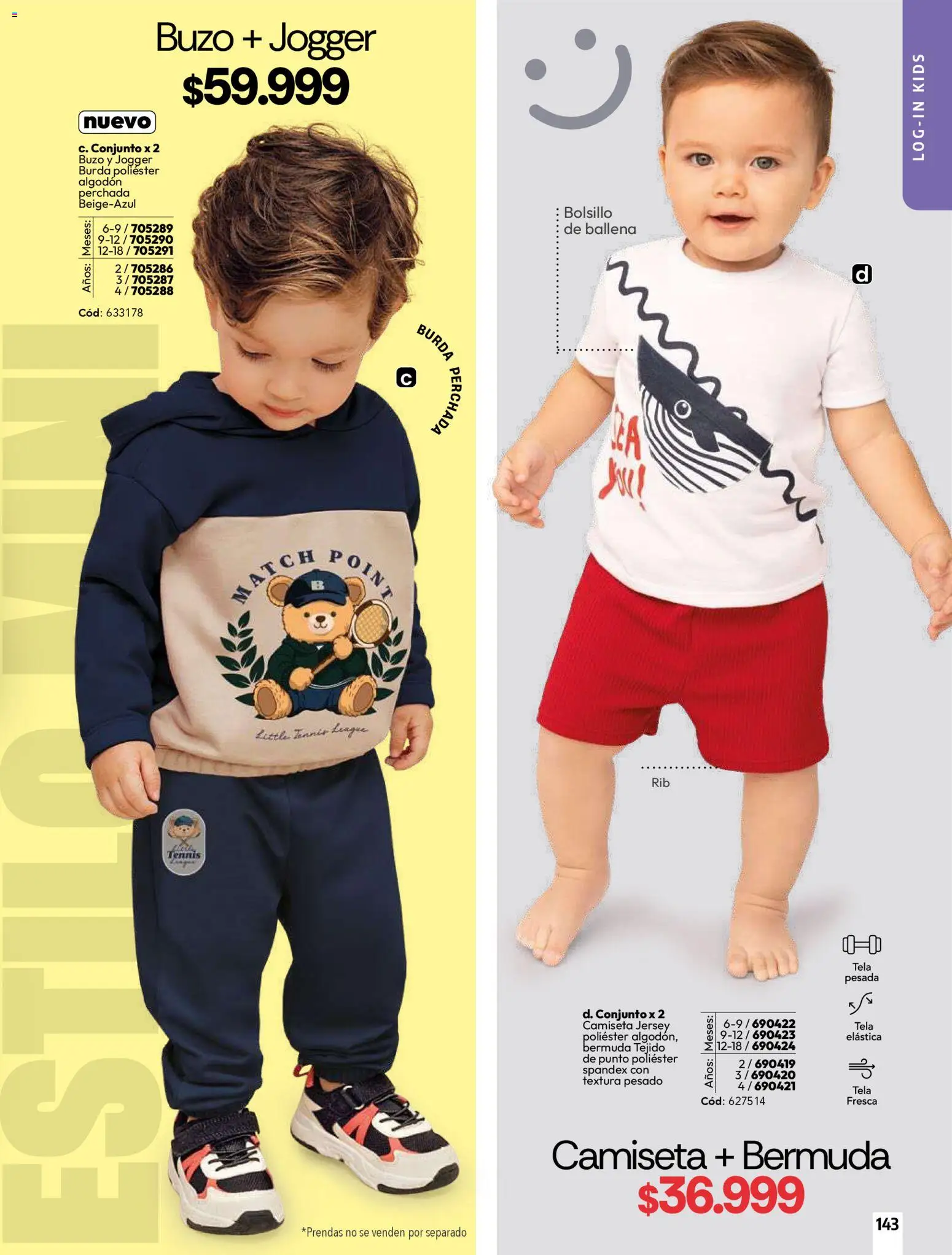 Carmel revista - valida desde el 01.04.2026 | Página: 143 | Productos: Algodón, Bermuda, Buzo, Camiseta