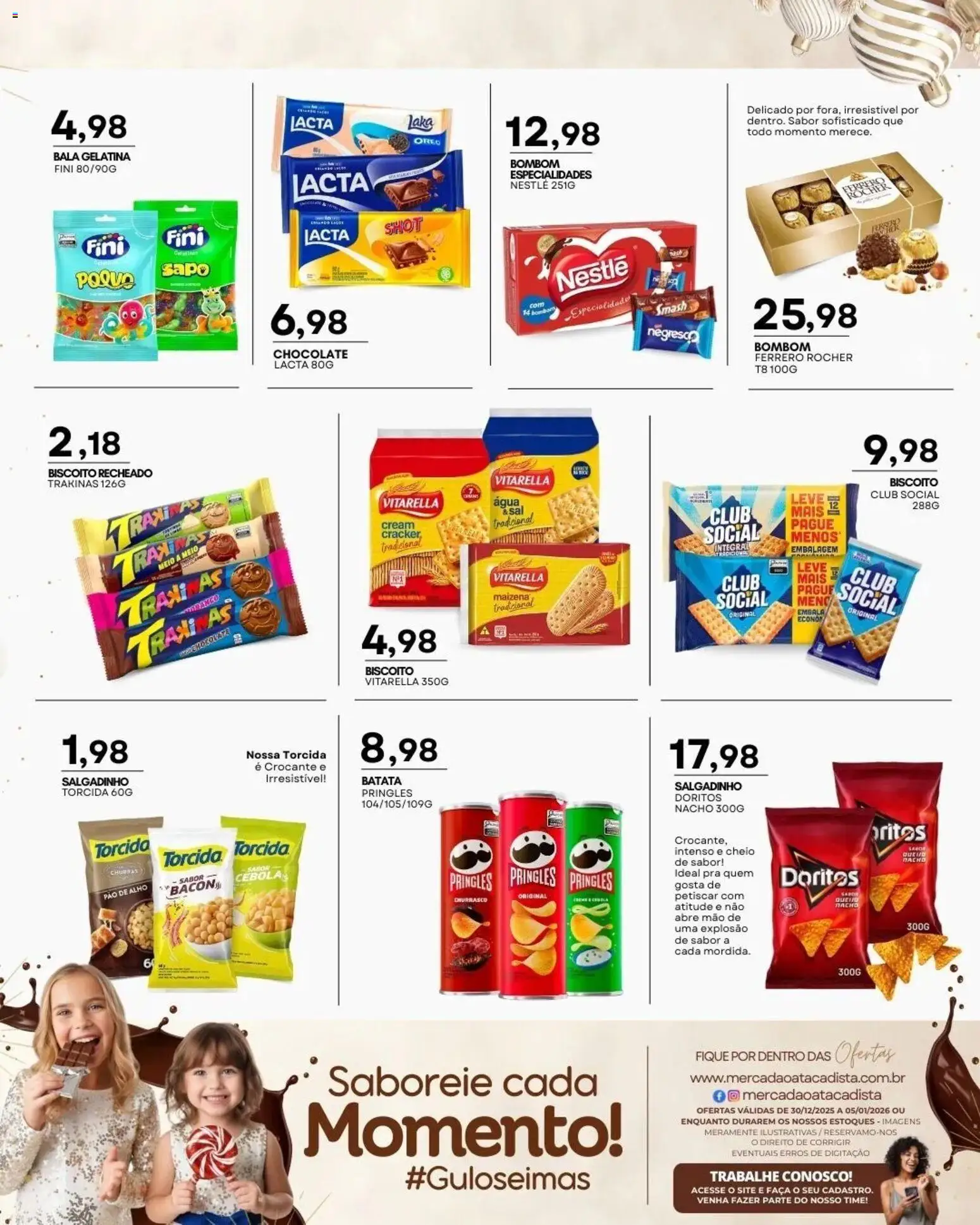 Mercadão Atacadista Folheto - válido de 30.12.2025 | Página: 10 | Produtos: Alho, Biscoito, Pao de alho, Batata