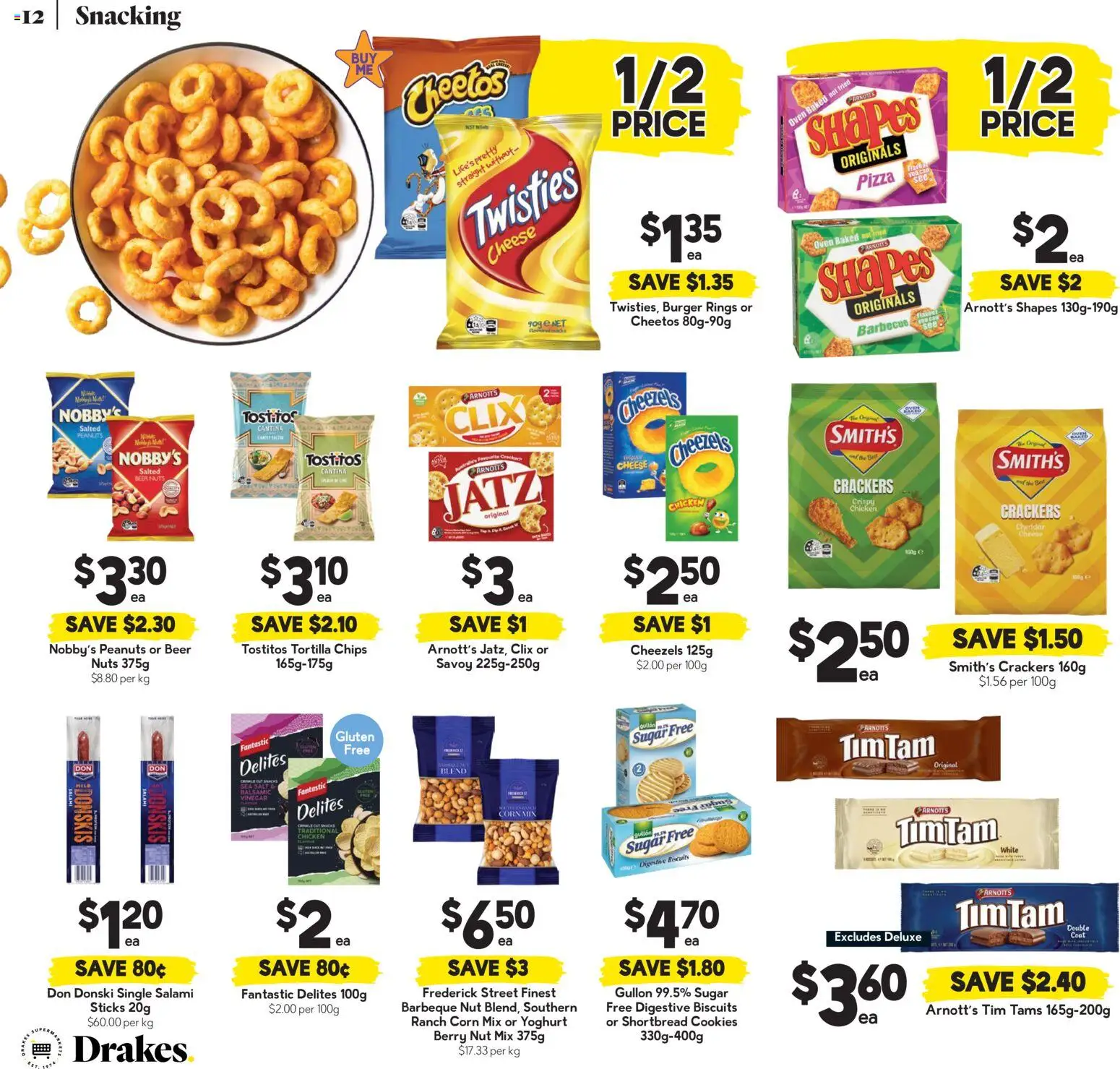 Drakes catalogue - valid from 07.01.2026 | Page: 12 | Products: Beer, Nuts, Biscuits, Oven