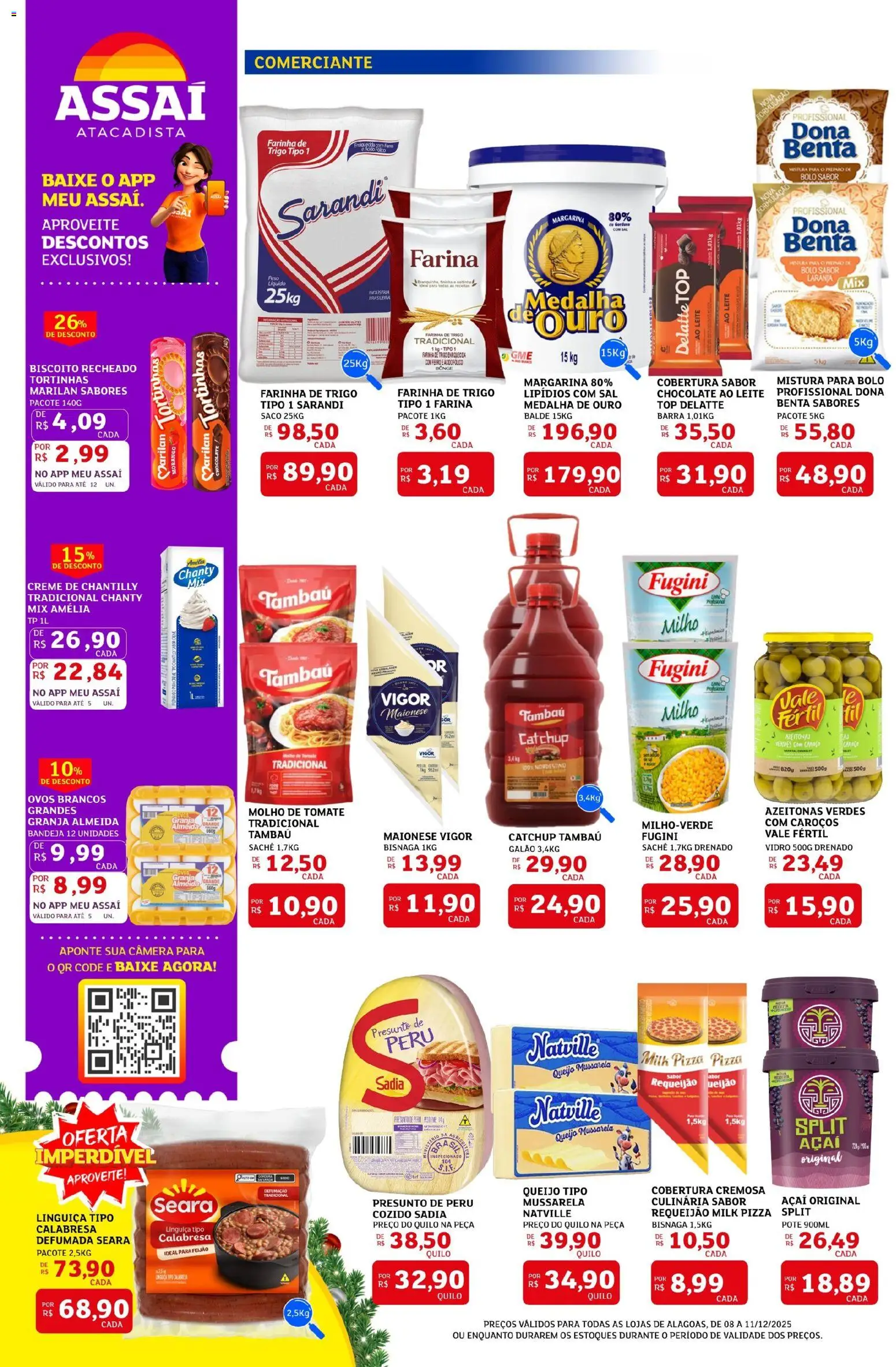 Assaí Atacadista Folheto - válido de 08.12.2025 | Página: 2 | Produtos: Pó, Bandeja, Biscoito recheado, Câmera
