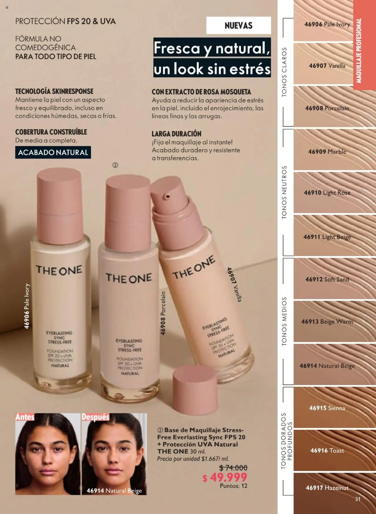 Oriflame revista - valida desde el 12.07.2025 | Página: 31 | Productos: Base de maquillaje, Maquillaje, Uva