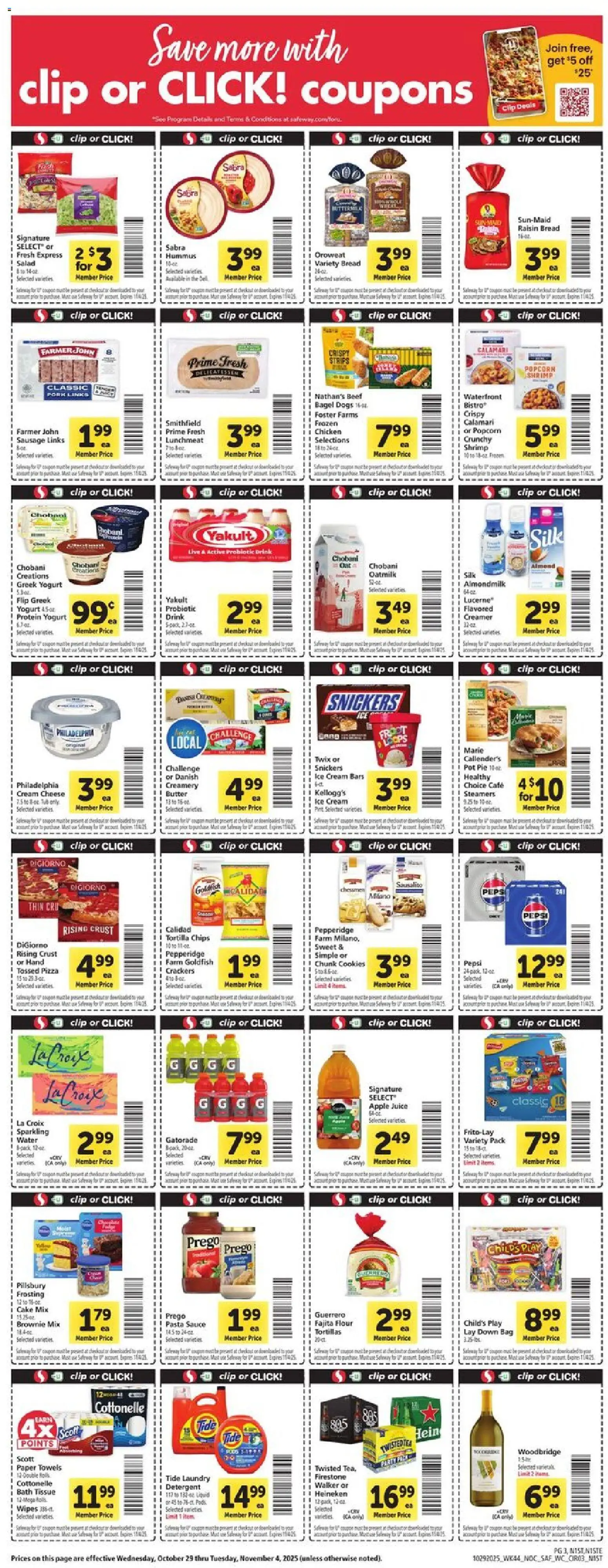 Safeway Weekly Ad - valid from 29.10.2025 | Page: 3