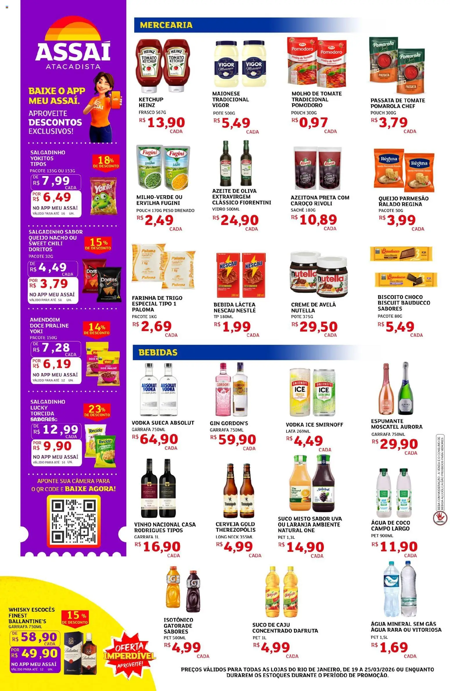 Assaí Atacadista Folheto - válido de 19.03.2026 | Página: 2 | Produtos: Coco, Gatorade, Farinha de trigo, Creme
