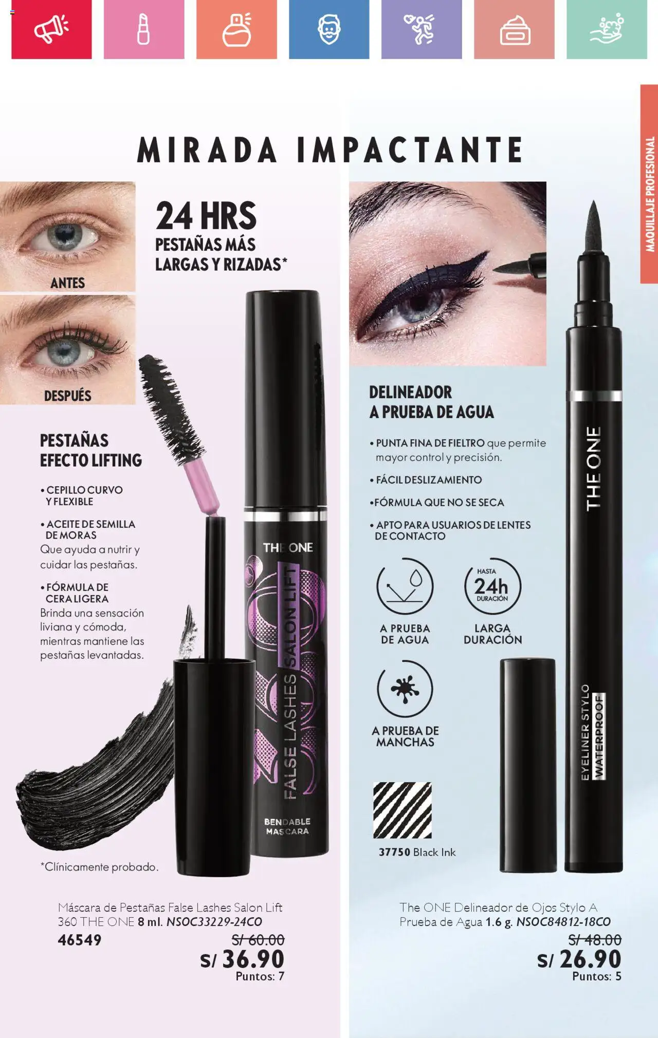 Catálogo Oriflame válido desde 02.08.2025 | Página: 105 | Productos: Delineador de ojos, Delineador, Aceite, Maquillaje