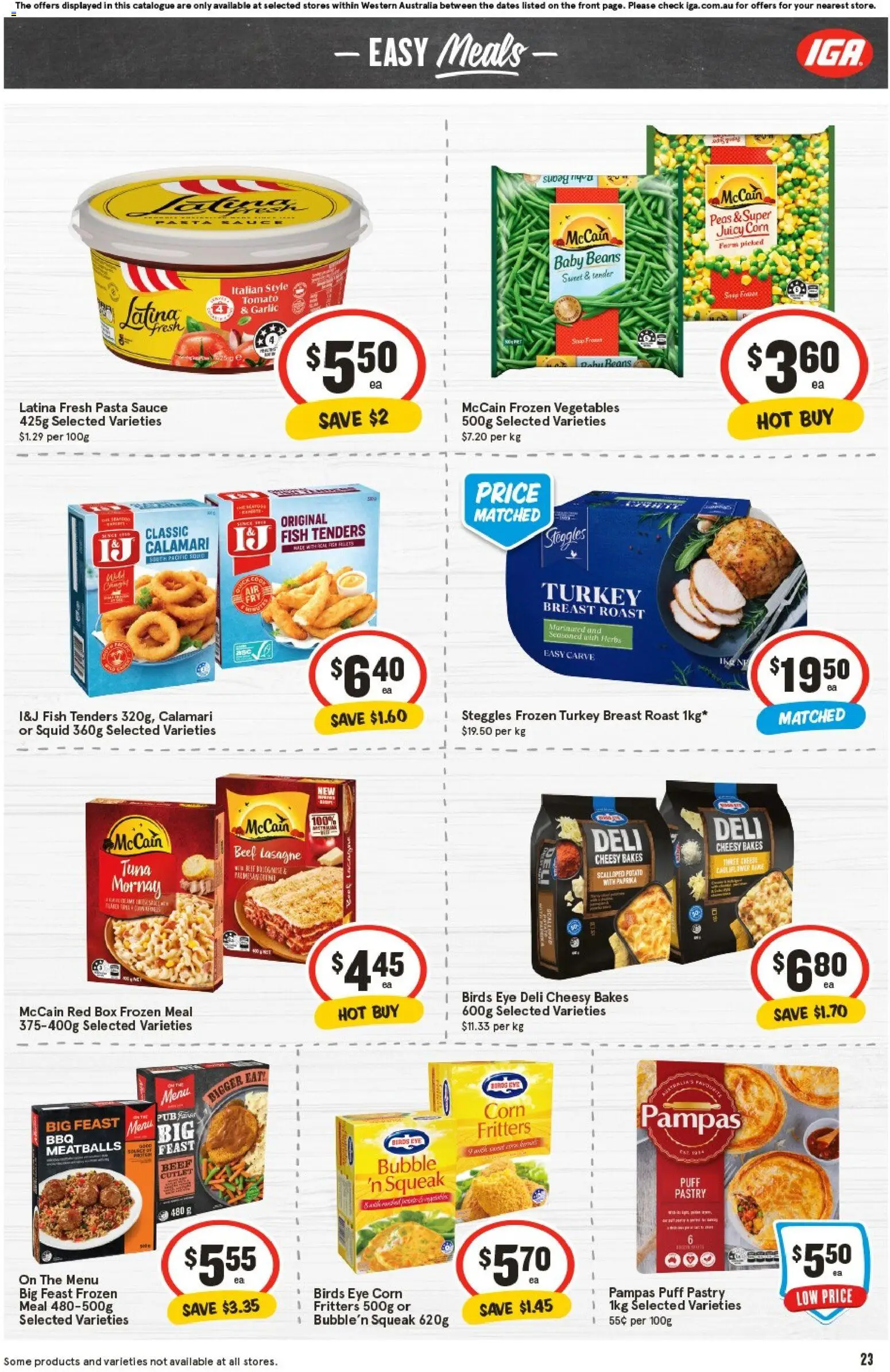IGA catalogue - valid from 05.11.2025 | Page: 23 | Products: Box, Fish, Turkey, Cauliflower