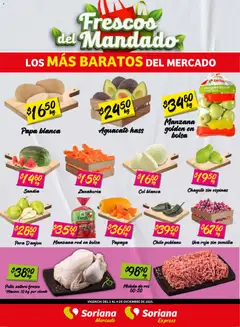 Vista previa de Soriana - Frescos del Mandado Mercado: Ver, Tab, Chis, Camp, Yuc y Q. Roo, nuevo folleto de la tienda, válido en México a partir del 02.12.2025