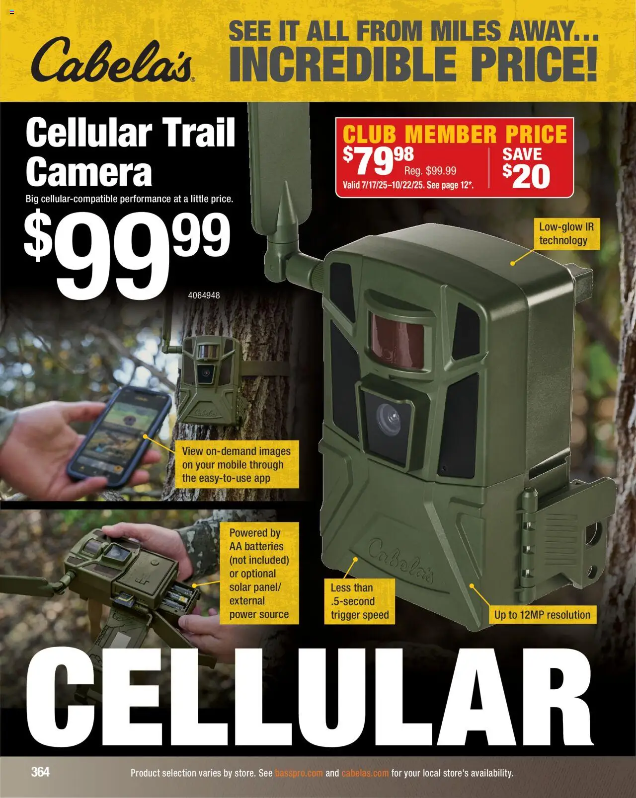Cabela's Hunting Master 25 - valid from 11.08.2025 | Page: 364 | Products: Camera