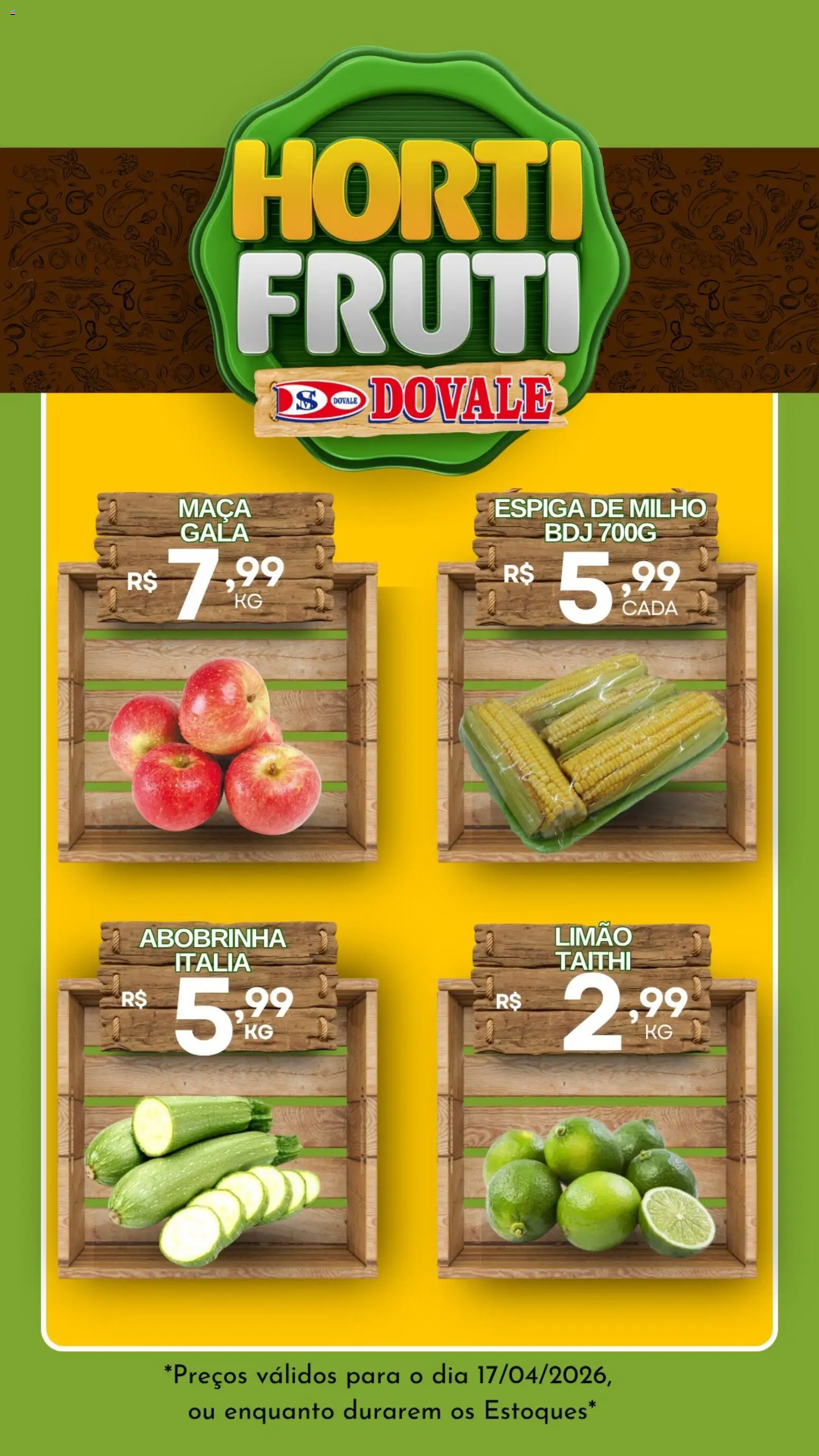 Dovale Folheto - válido de 17.04.2026 | Página: 3 | Produtos: Abobrinha