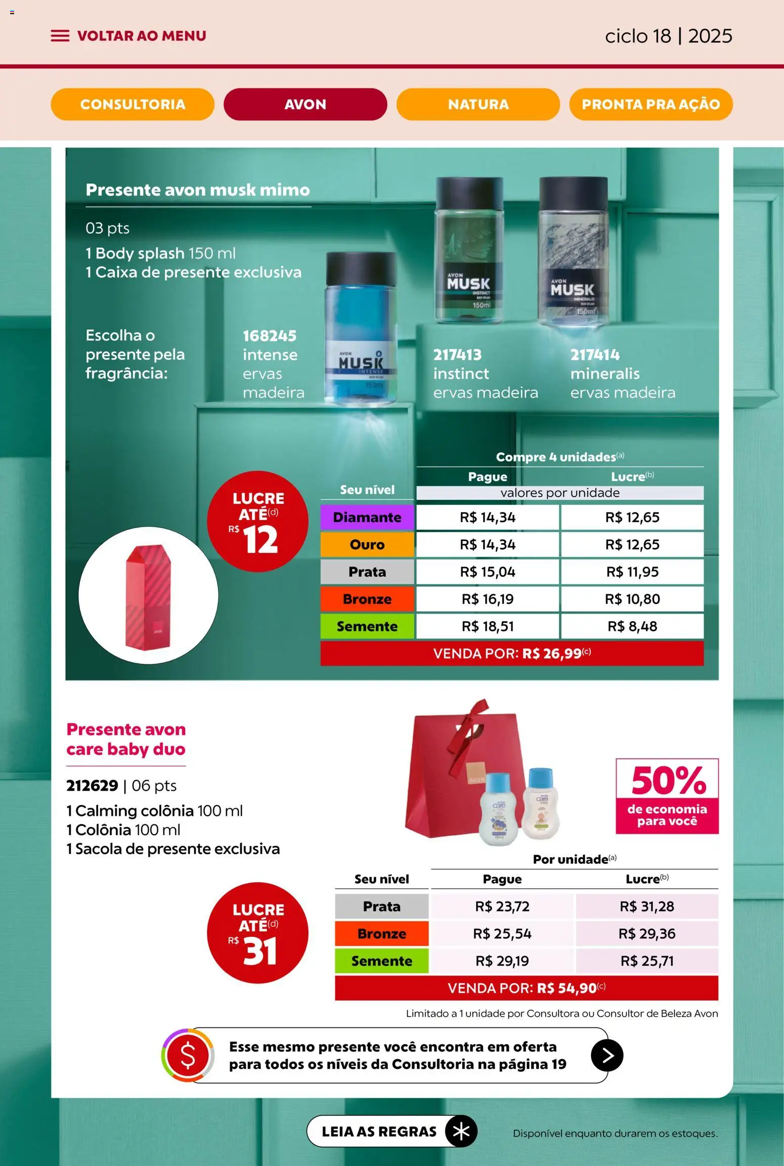 Avon Folheto - válido de 29.10.2025 | Página: 24 | Produtos: Fragrância, Caixa, Body