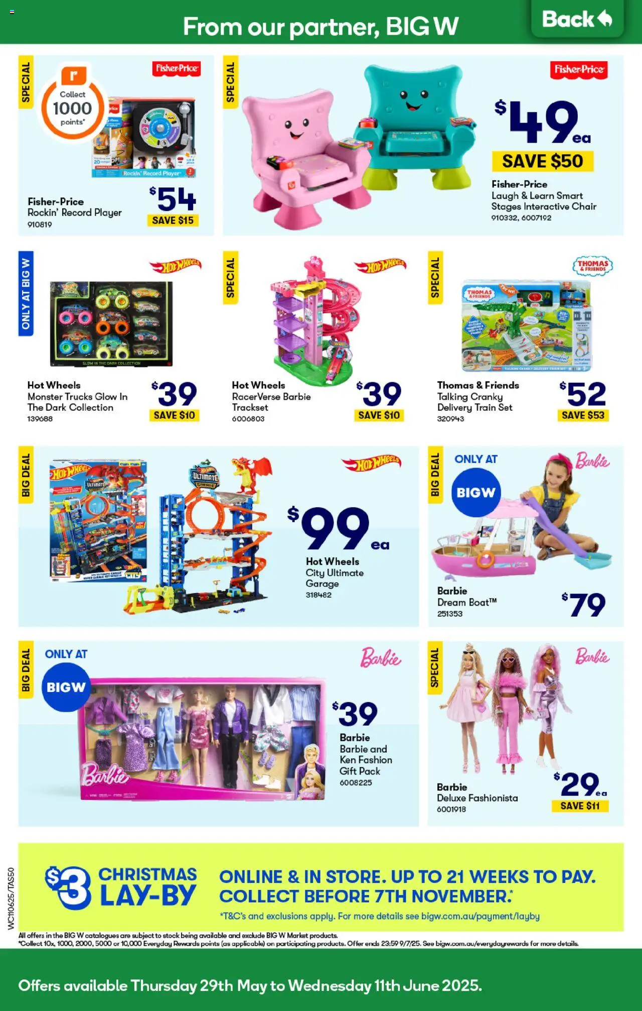 Woolworths catalogue - valid from 11.06.2025 | Page: 50 | Products: Chair, Player, Record player
