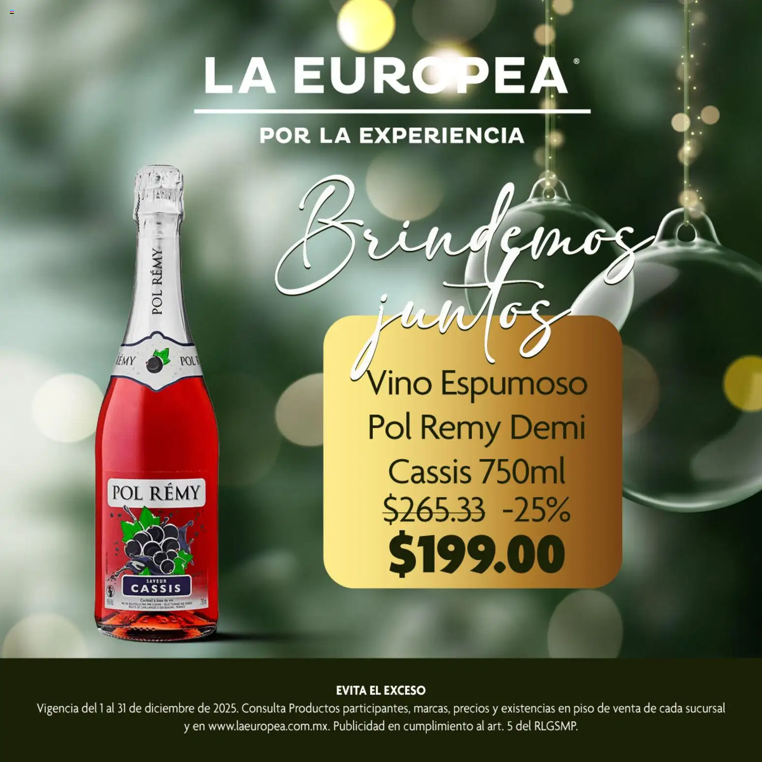 Nuevas ofertas de La Europea válidas en toda la República Mexicana desde el 01.12.2025. ¡Encuentra las mejores ofertas en La Europea catálogo Pol Rémy! | Página: 4 | Productos: Vino