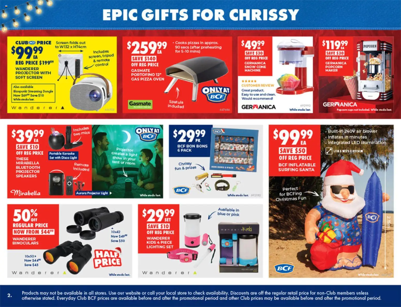 BCF catalogue - valid from 03.12.2025 | Page: 3 | Products: Popcorn, Projector, Oven, Screen