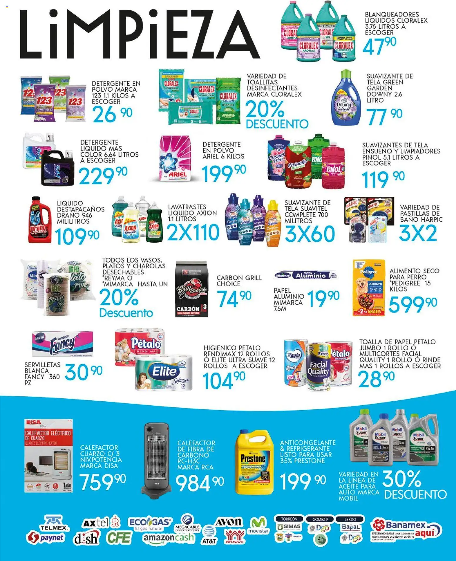 Nuevas ofertas de Alsuper válidas en toda la República Mexicana desde el 24.10.2025. ¡Encuentra las mejores ofertas en Alsuper folleto Laguna! | Página: 5 | Productos: Detergente, Destapacaños, Toalla, Bowl