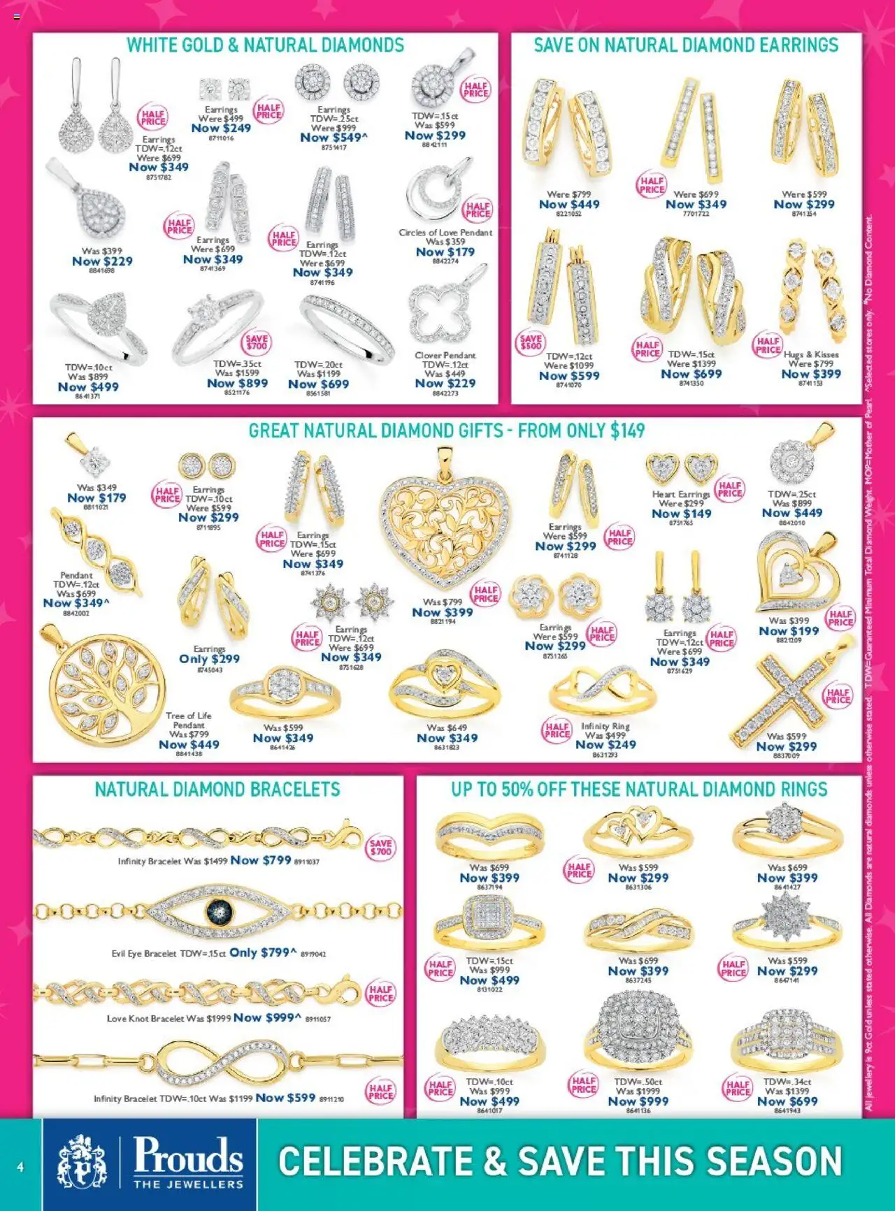 Prouds The Jewellers catalogue - valid from 13.10.2025 | Page: 4 | Products: Diamond, Earrings, Jewellery, Pendant