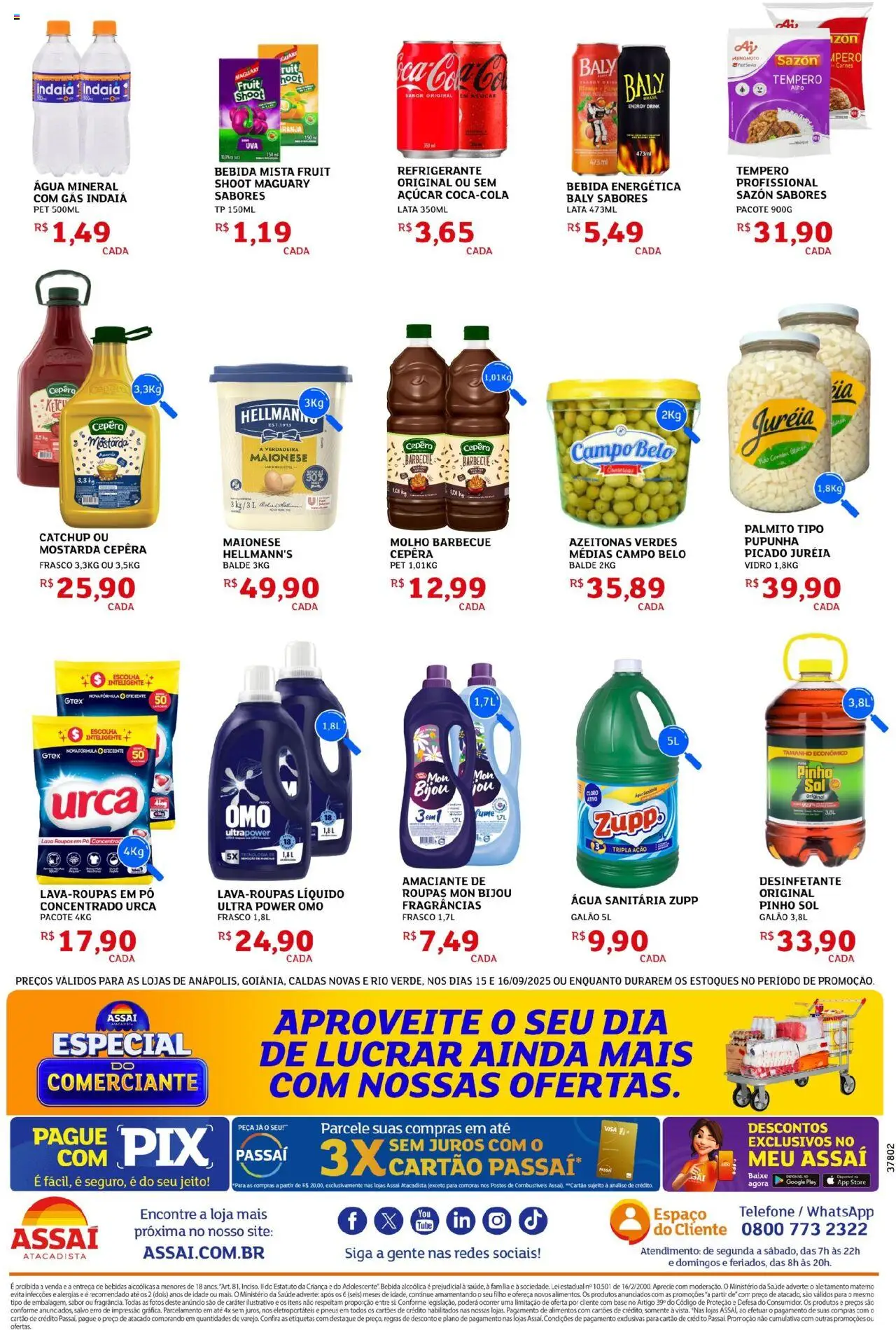 Assaí Atacadista Folheto - válido de 15.09.2025 | Página: 2 | Produtos: Roupas, Refrigerante, Maionese, Balde