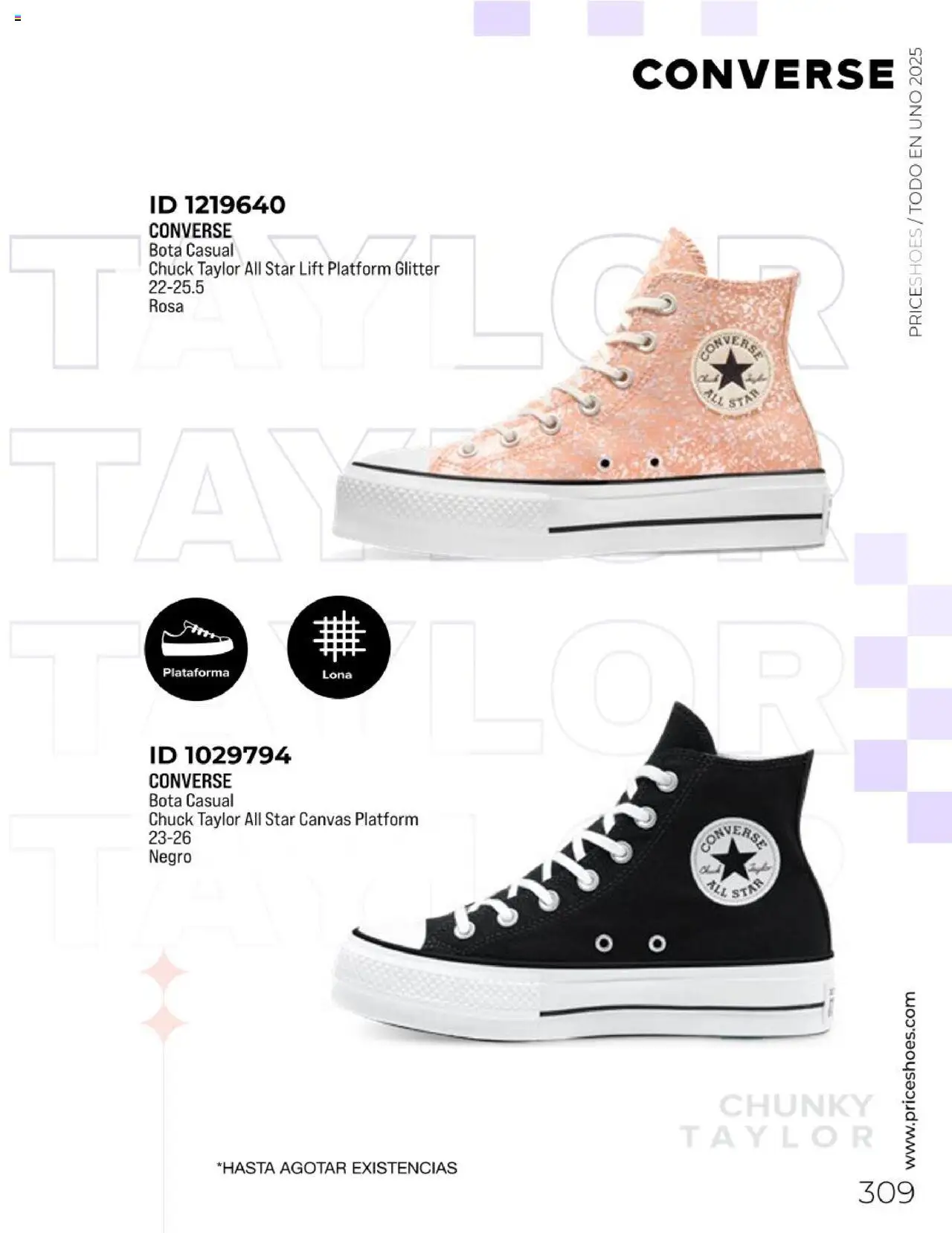 Nuevas ofertas de Price Shoes válidas en toda la República Mexicana desde el 05.05.2025. ¡Encuentra las mejores ofertas en Price Shoes catálogo Todo En 1 2025! | Página: 307 | Productos: Glitter, Lona