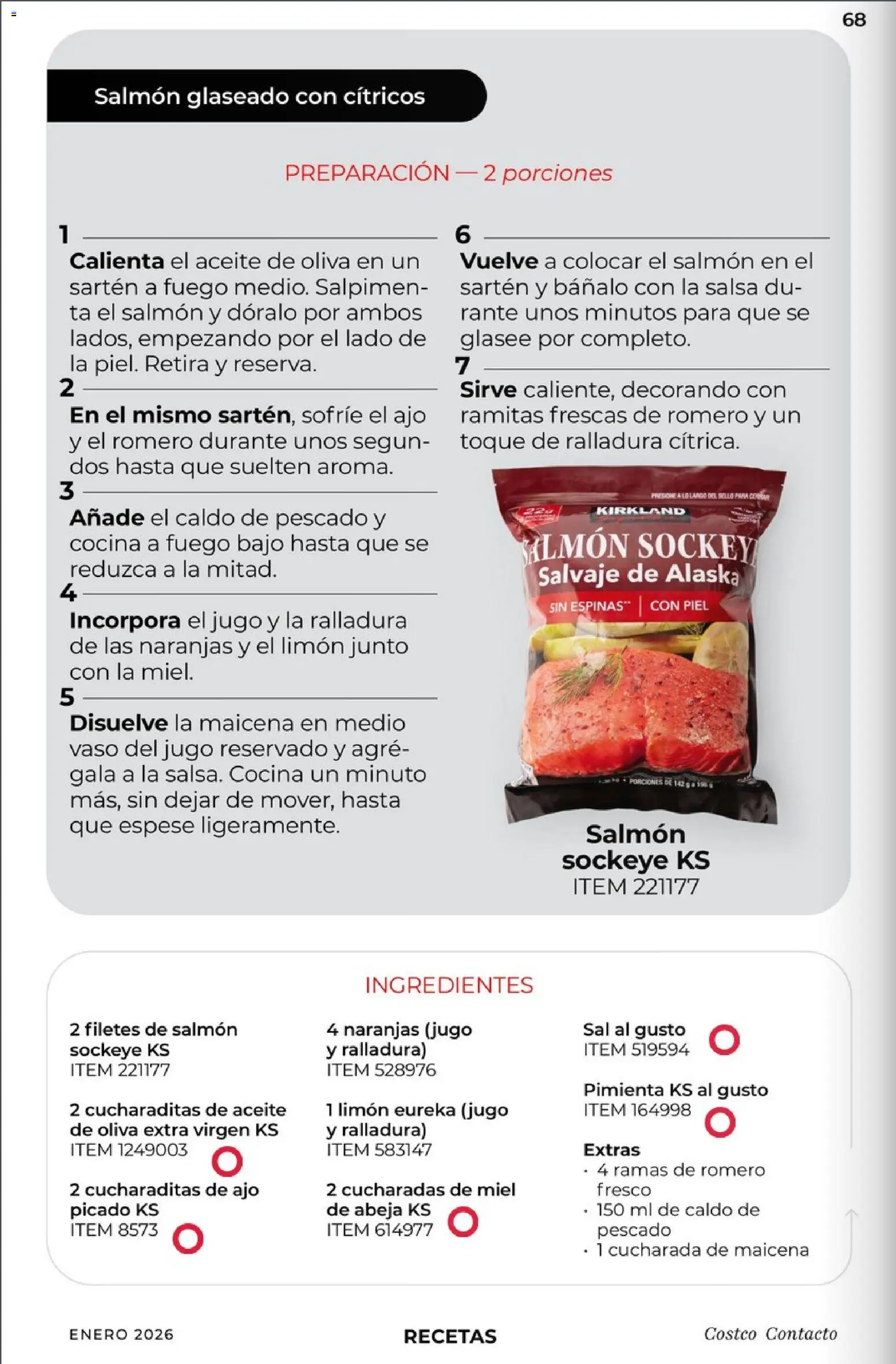 Nuevas ofertas de Costco válidas en toda la República Mexicana desde el 01.01.2026. ¡Encuentra las mejores ofertas en Costco - Revista Enero! | Página: 68 | Productos: Sal, Limón, Cocina, Sartén