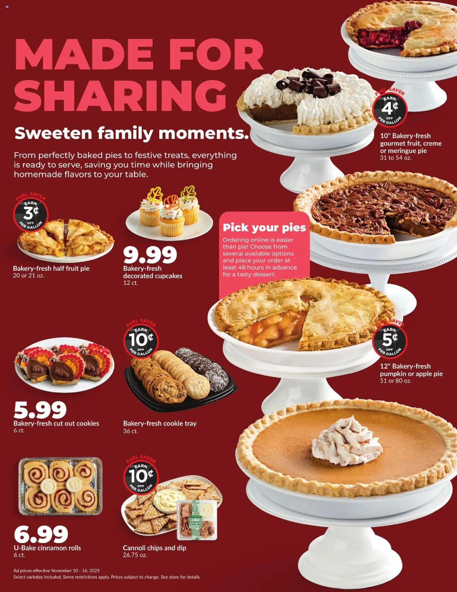HyVee Weekly Ad - valid from 10.11.2025 | Page: 8 | Products: Chips, Cookies, Pumpkin, Apple Pie