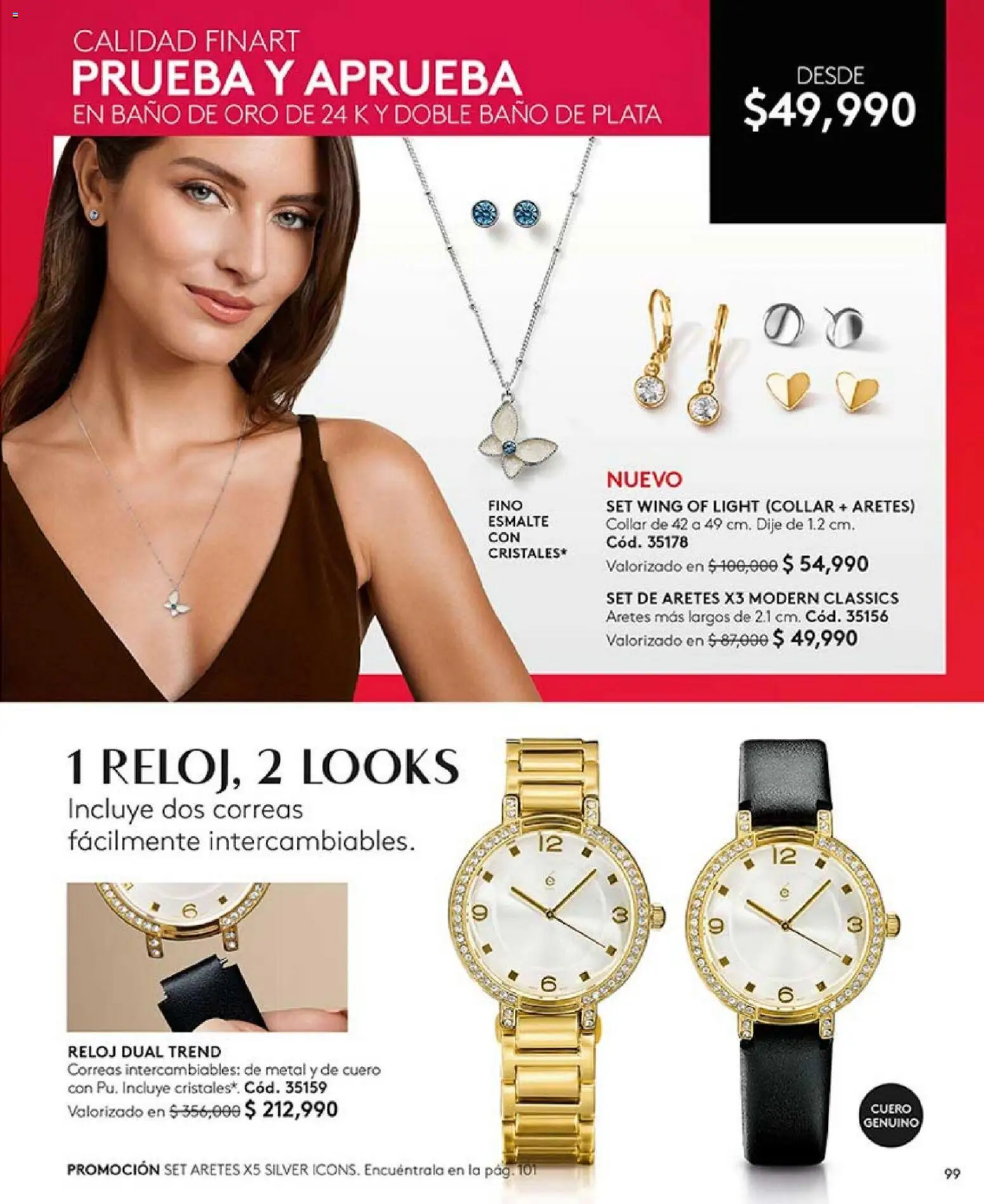Ésika revista - valida desde el 01.03.2026 | Página: 96 | Productos: Reloj, Baño, Collar, Dije