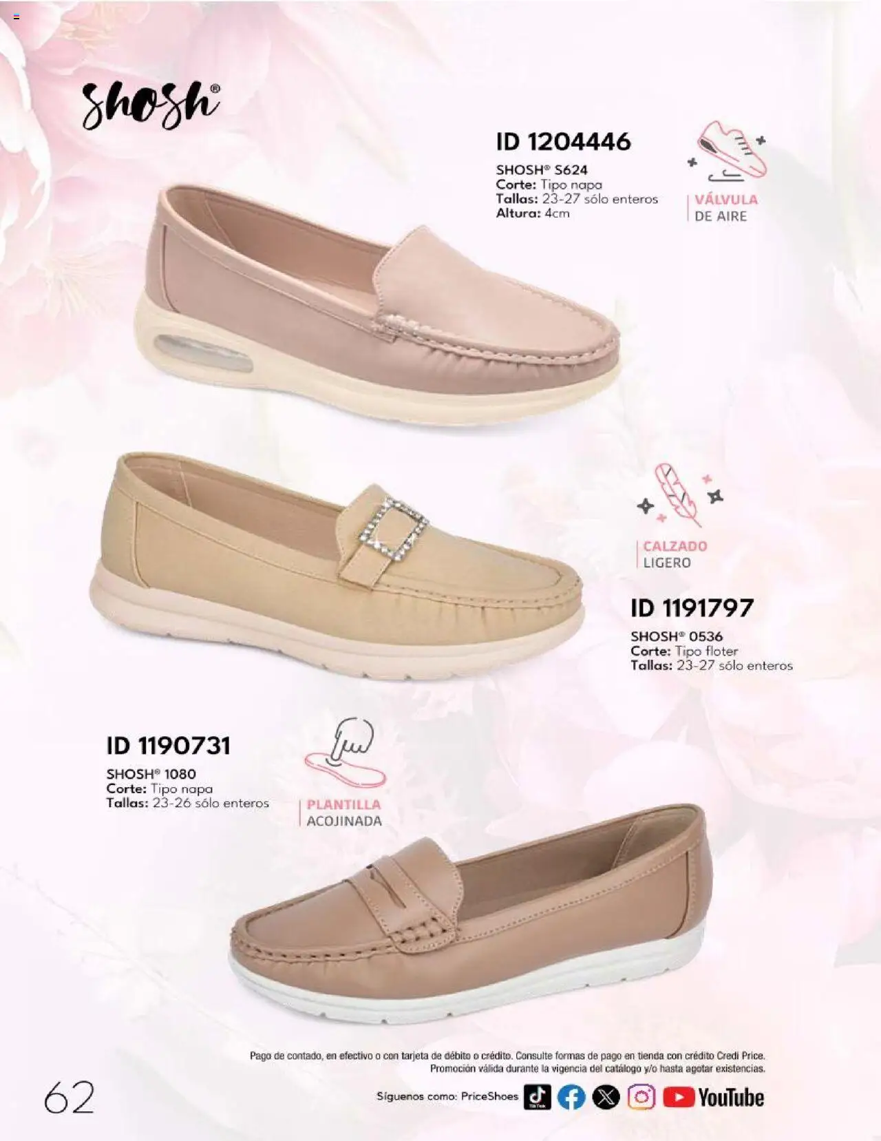 Nuevas ofertas de Price Shoes válidas en toda la República Mexicana desde el 28.04.2025. ¡Encuentra las mejores ofertas en Price Shoes catálogo Calzado PV 2025! | Página: 62 | Productos: Válvula