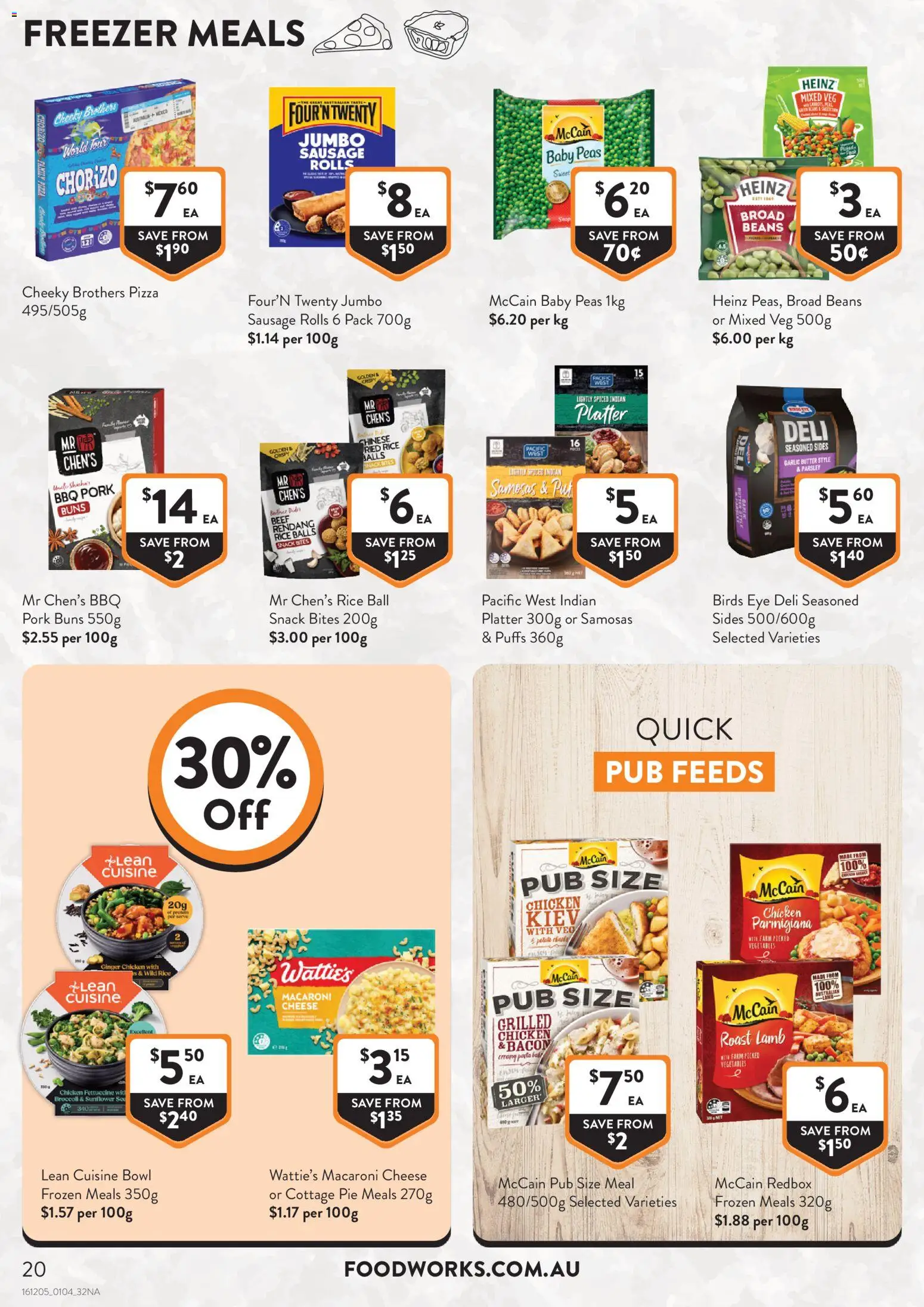 Foodworks catalogue - valid from 01.04.2026 | Page: 20 | Products: Chicken, Vegetables, Parsley, Freezer