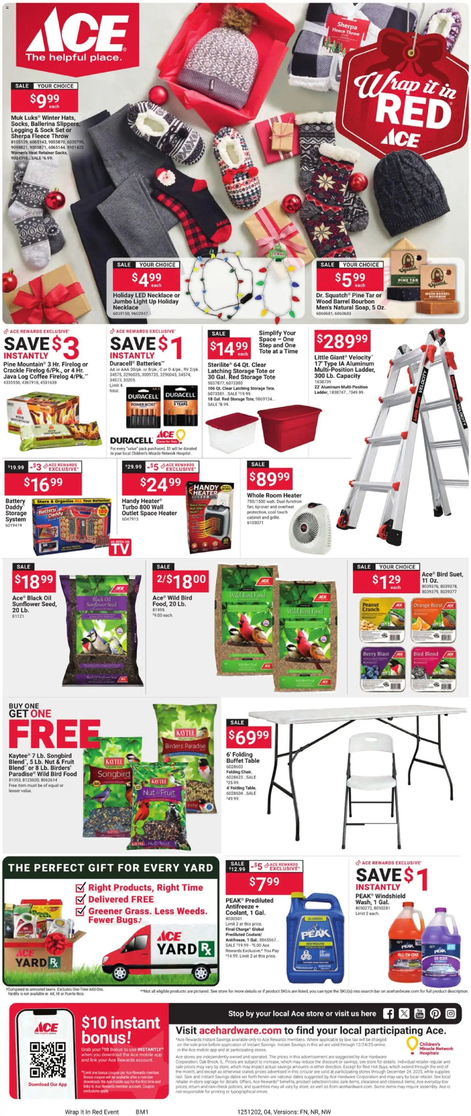 ACE Hardware Weekly Ad - valid from 02.12.2025 | Page: 4 | Products: Oil, Coffee, Bourbon, Windshield