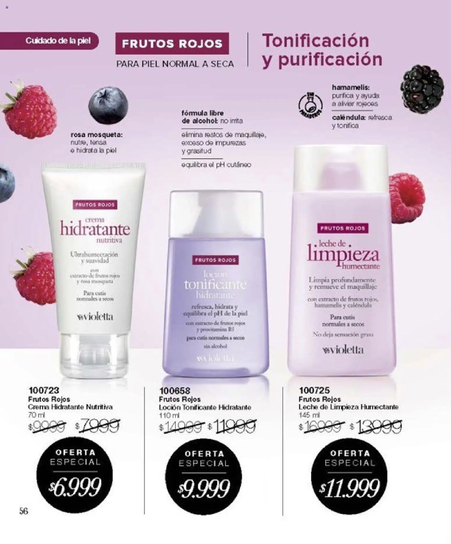 Violetta catálogo │ válido desde el 30.10.2025 | Página: 56 | Productos: Maquillaje, Loción tonificante, Leche, Crema