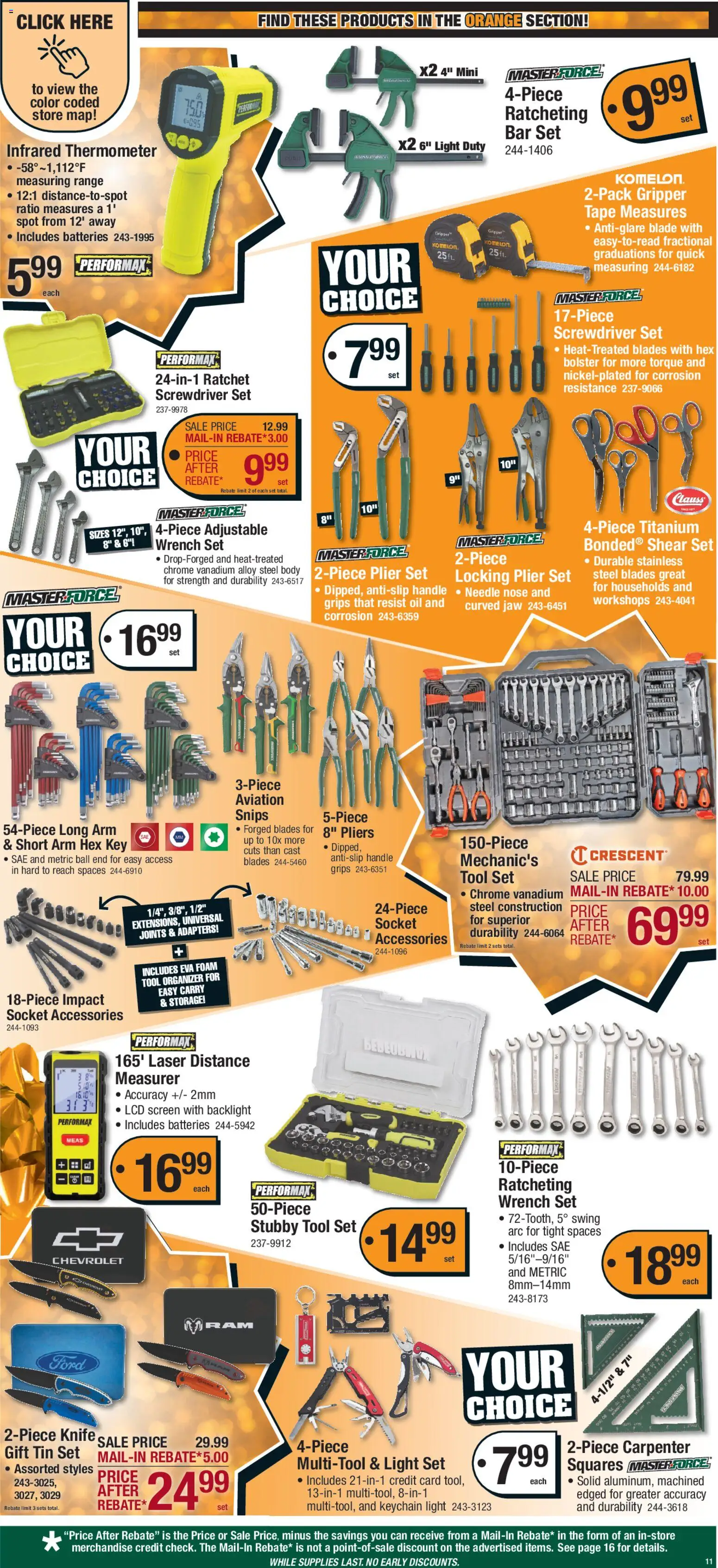 Menards Black Friday - valid from 28.11.2025 | Page: 11 | Products: Plier, Wrench, Screwdriver, Ratchet