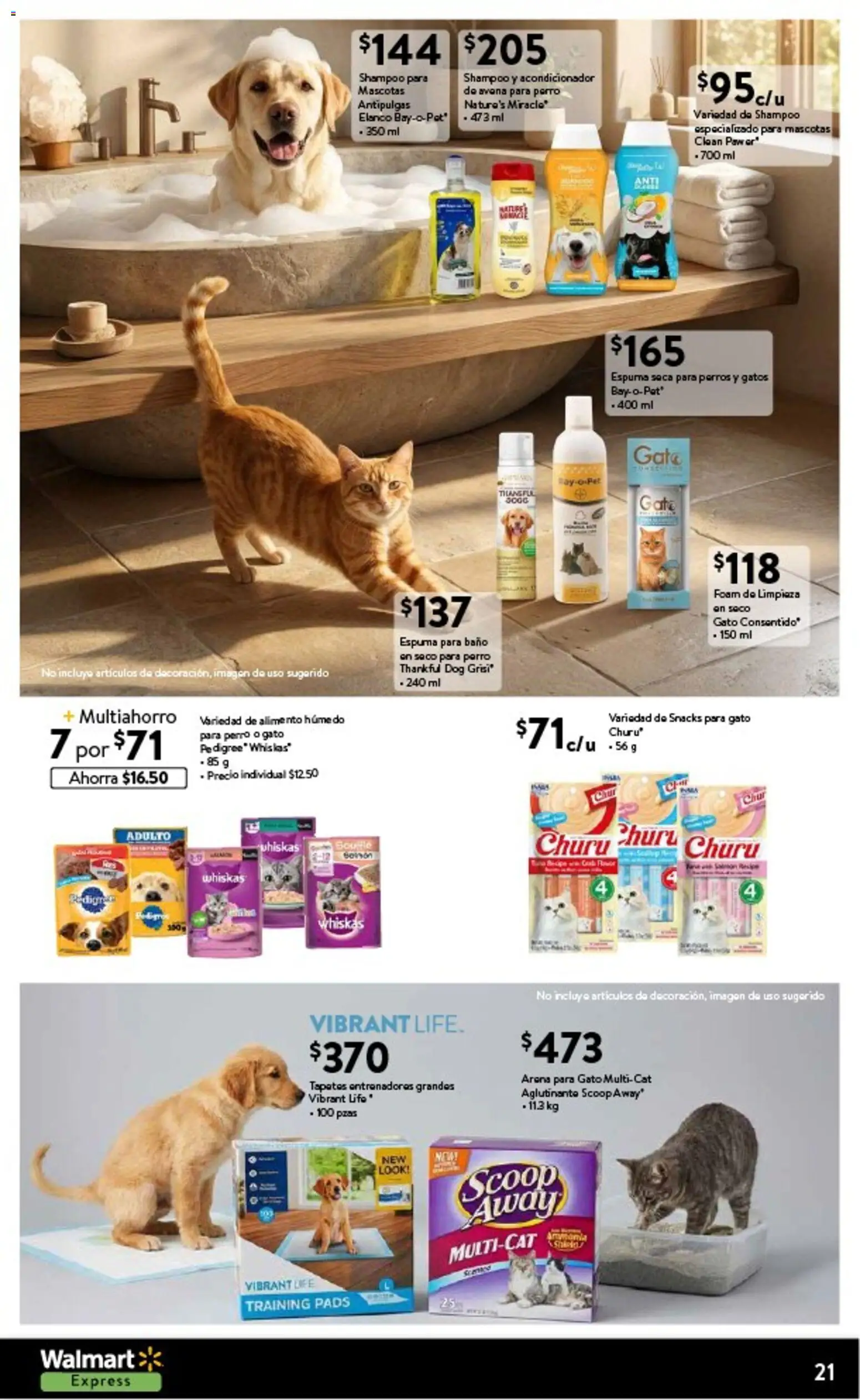 Nuevas ofertas de Walmart Express válidas en toda la República Mexicana desde el 12.02.2026. ¡Encuentra las mejores ofertas en Walmart Express folleto La frescura de temporada a precios bajos! | Página: 21 | Productos: Espuma, Baño, Acondicionador