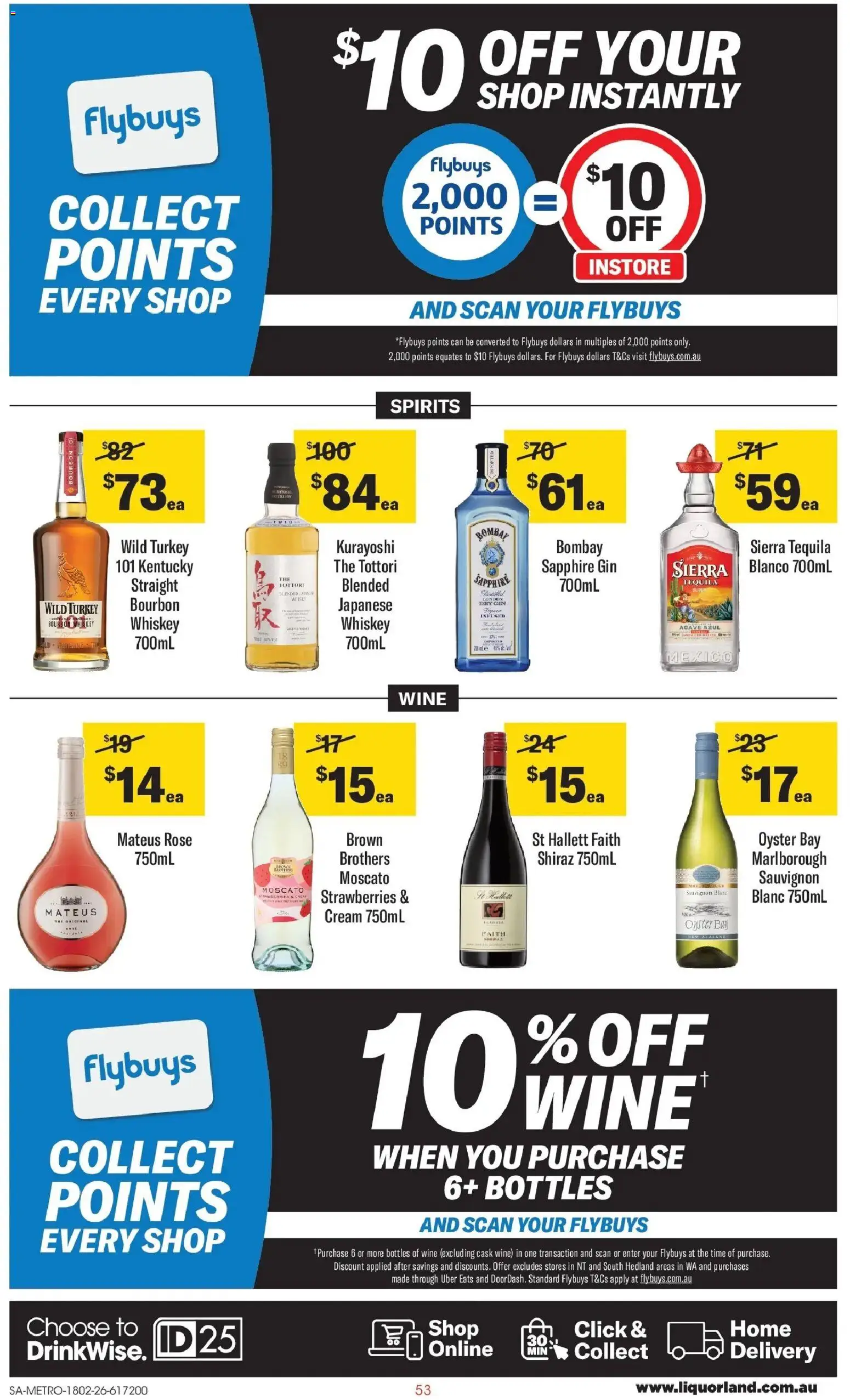 Coles catalogue - valid from 18.02.2026 | Page: 53 | Products: Wine, Bourbon, Gin, Strawberries