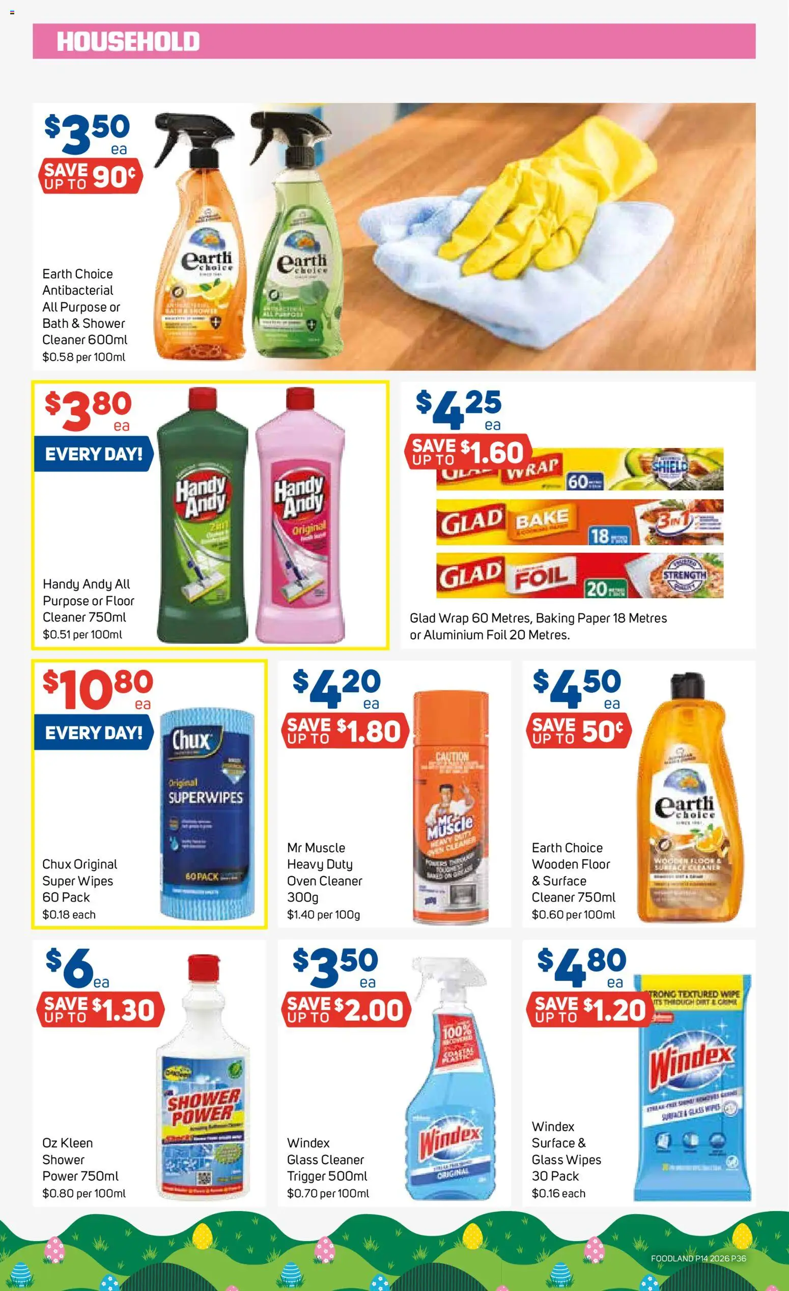 Foodland catalogue - valid from 01.04.2026 | Page: 36 | Products: Bath, Shower, Household, Oven