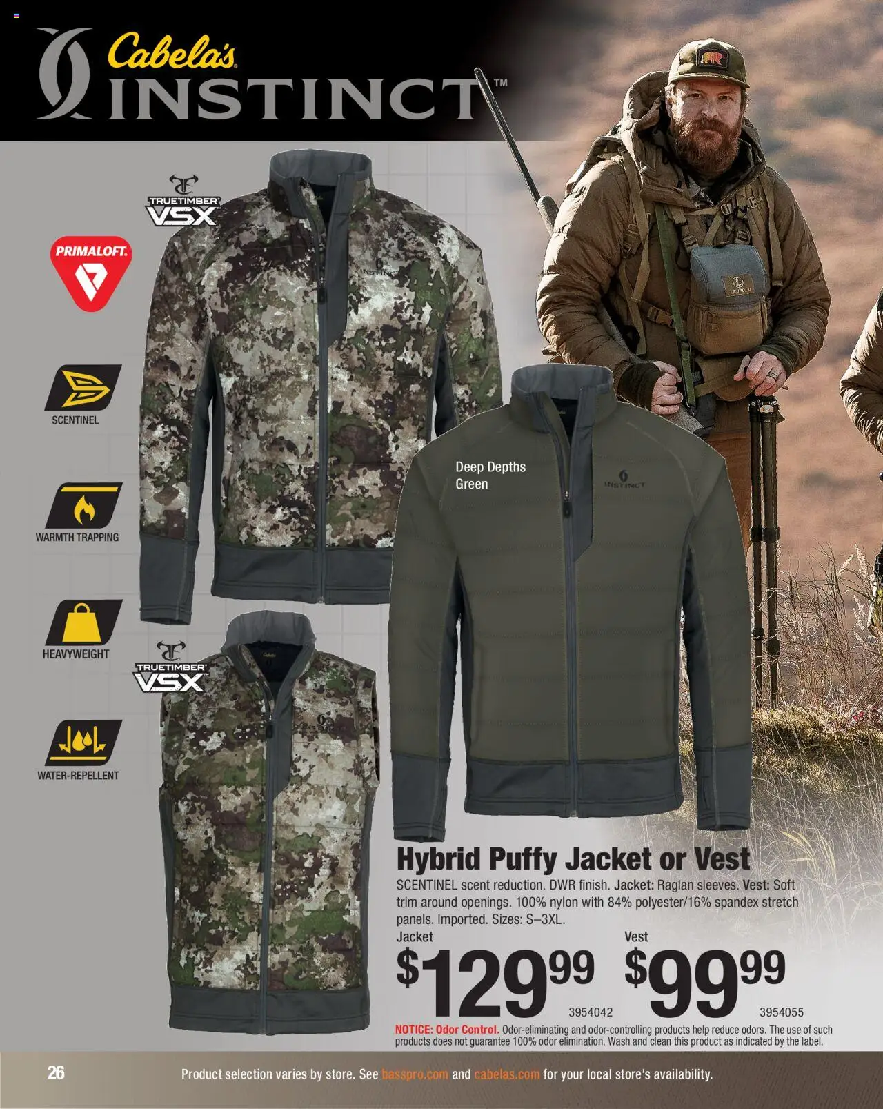 Cabela's Hunting Master 25 - valid from 11.08.2025 | Page: 26 | Products: Trim, Vest, Jacket