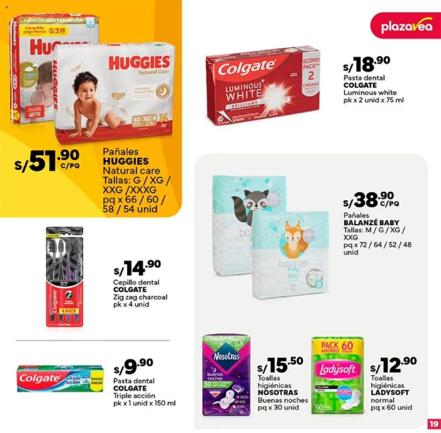 Catálogo Plaza Vea válido desde 12.11.2025 | Página: 19 | Productos: Pasta dental, Pasta