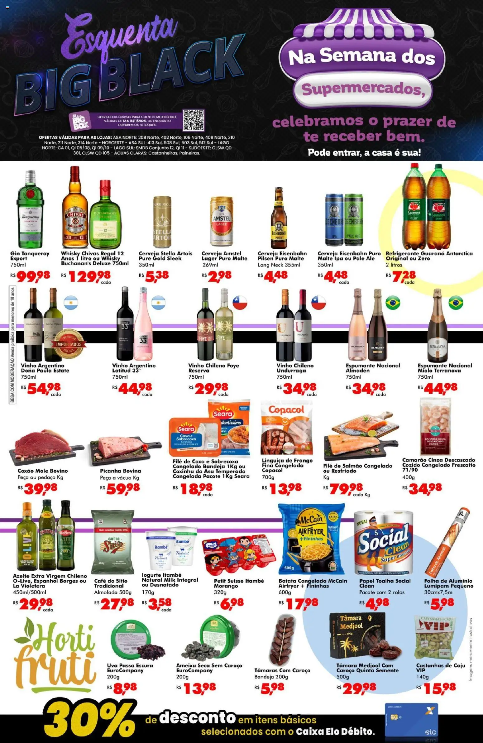 Big Box Folheto - válido de 12.11.2025 | Página: 1 | Produtos: Tâmaras, Linguiça, Gin, Batata