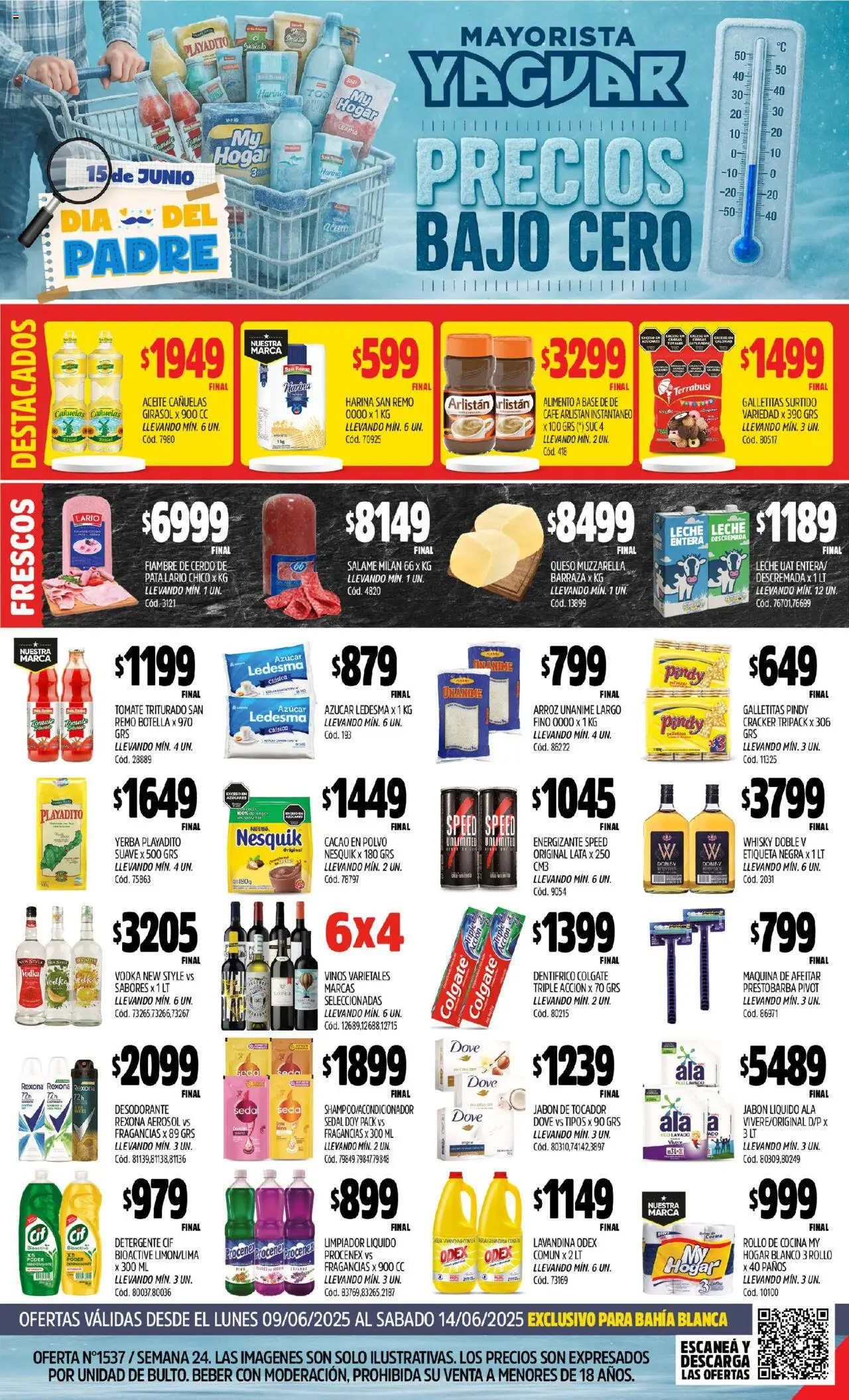 Yaguar - Bahía Blanca │ válido desde el 09.06.2025 | Página: 1 | Productos: Maquina de afeitar, Jabón líquido, Salame, Cerdo