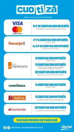 Vista previa Hipermercado Libertad - Cuotiza válido desde el 01.12.2025 | Página: 4 | Productos: Banco