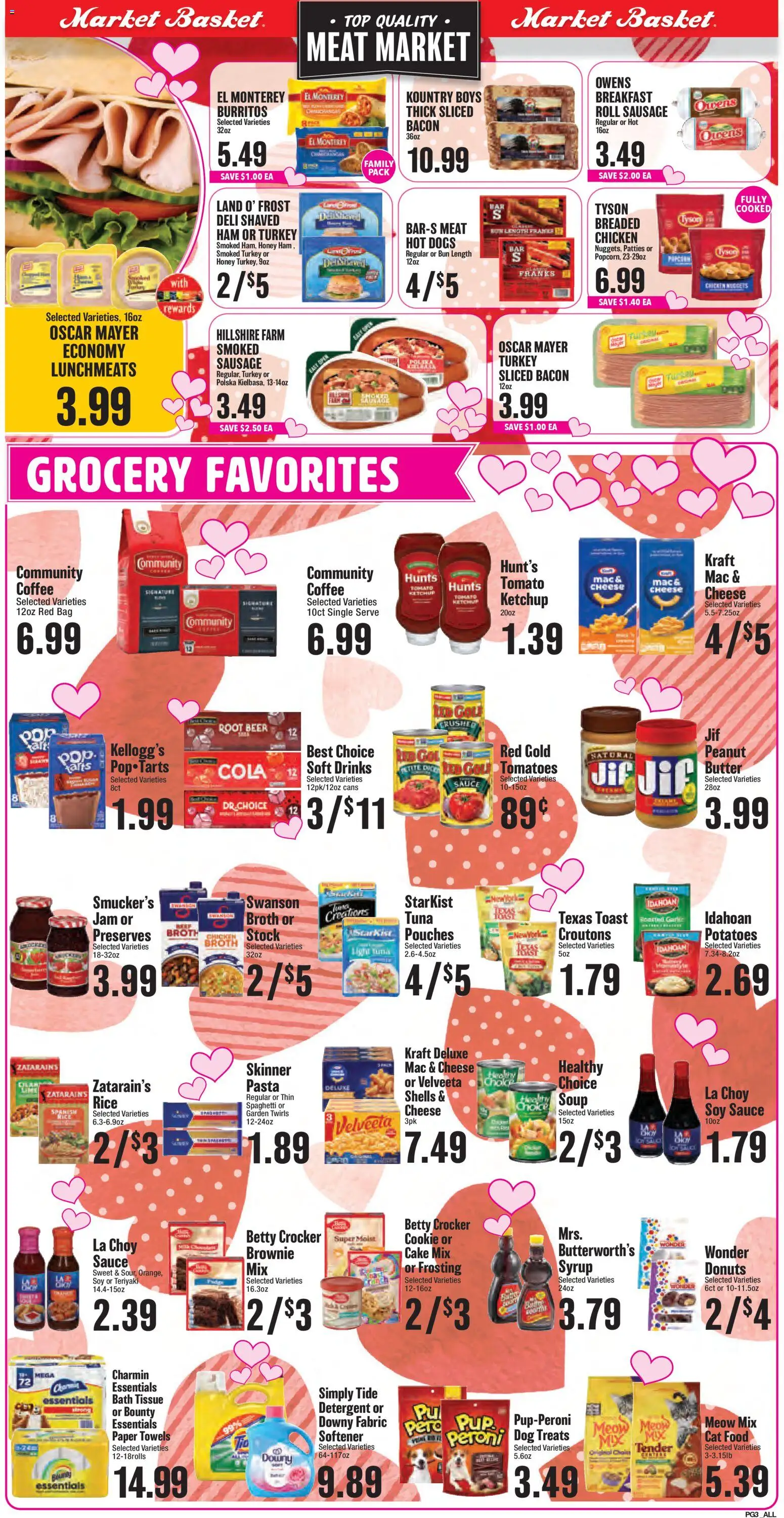 Market Basket Weekly Ad - valid from 11.02.2026 | Page: 3 | Products: Bath, Ham, Detergent, Sauce