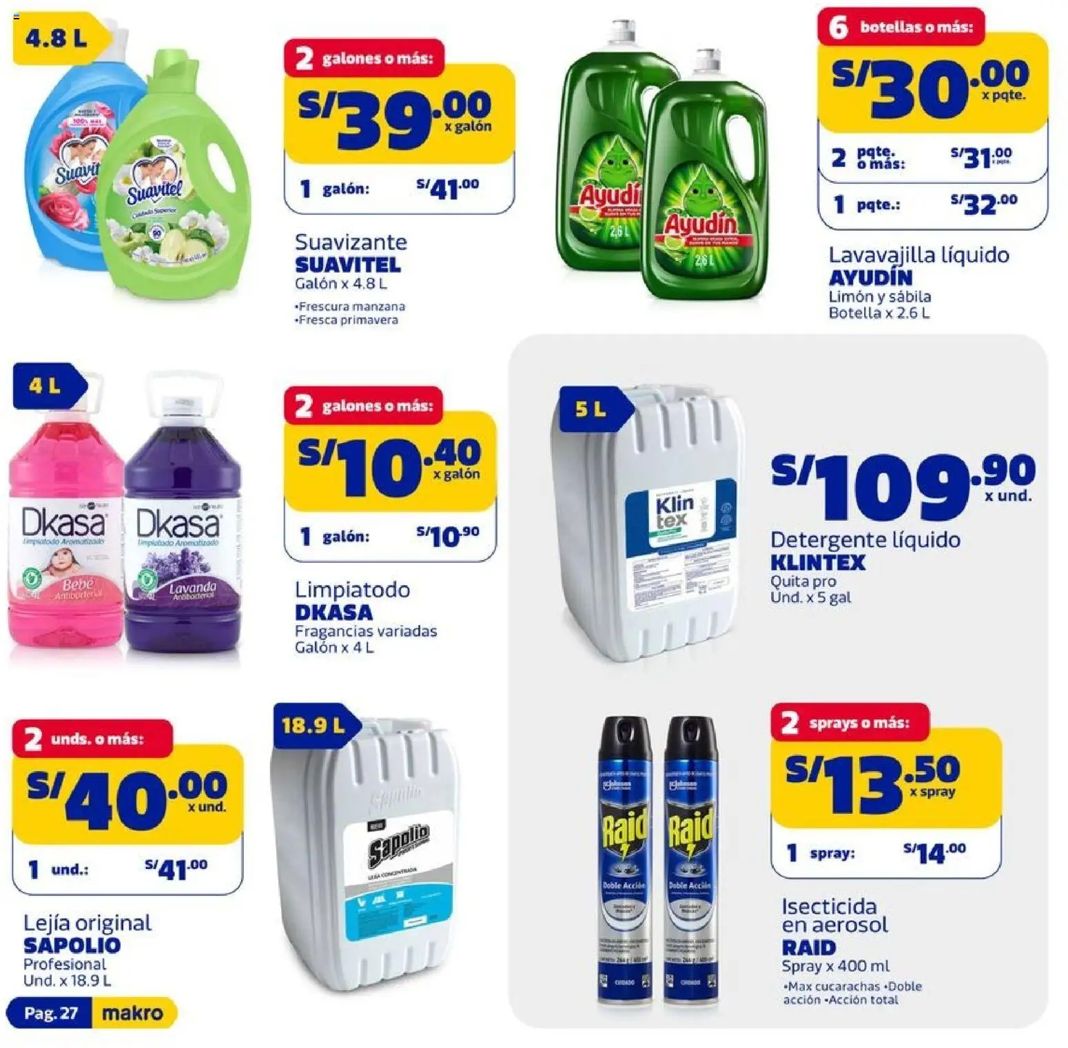 Catálogo Makro válido desde 02.01.2026 | Página: 28 | Productos: Detergente
