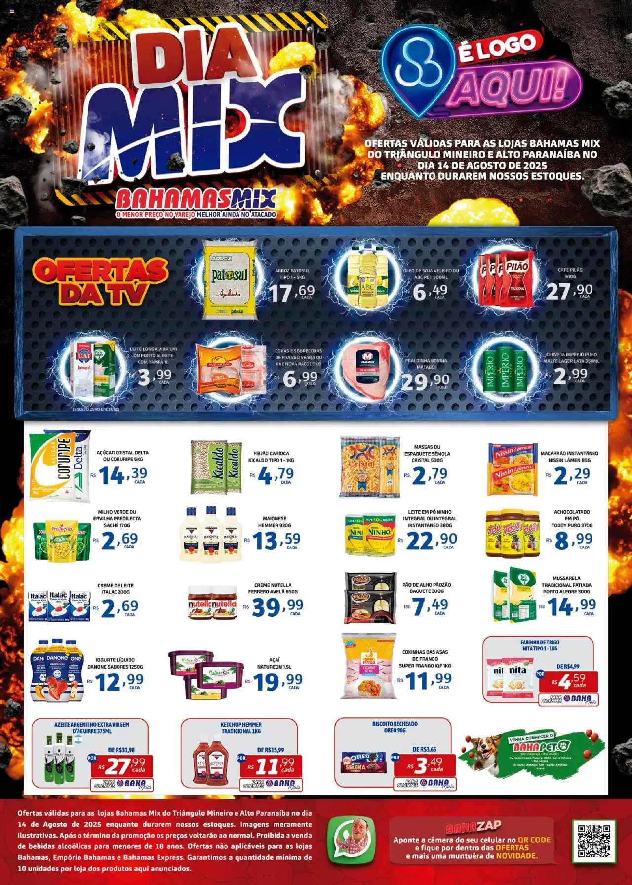 Bahamas Mix Folheto - válido de 14.08.2025 | Página: 1 | Produtos: Farinha de trigo, Biscoito recheado, Mussarela, Câmera