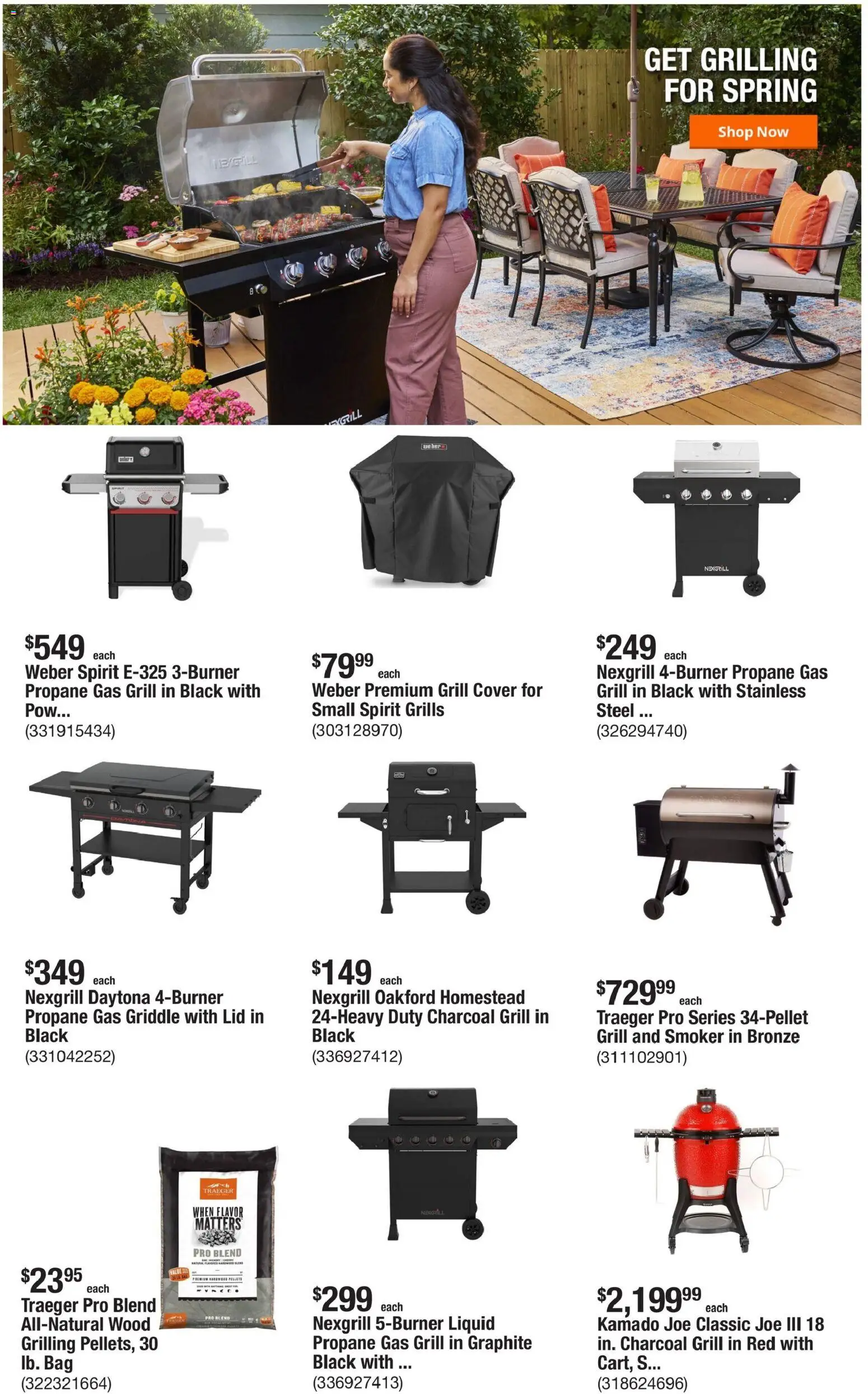 Home Depot Weekly Ad - valid from 05.03.2026 | Page: 3 | Products: Griddle, Bag, Grill