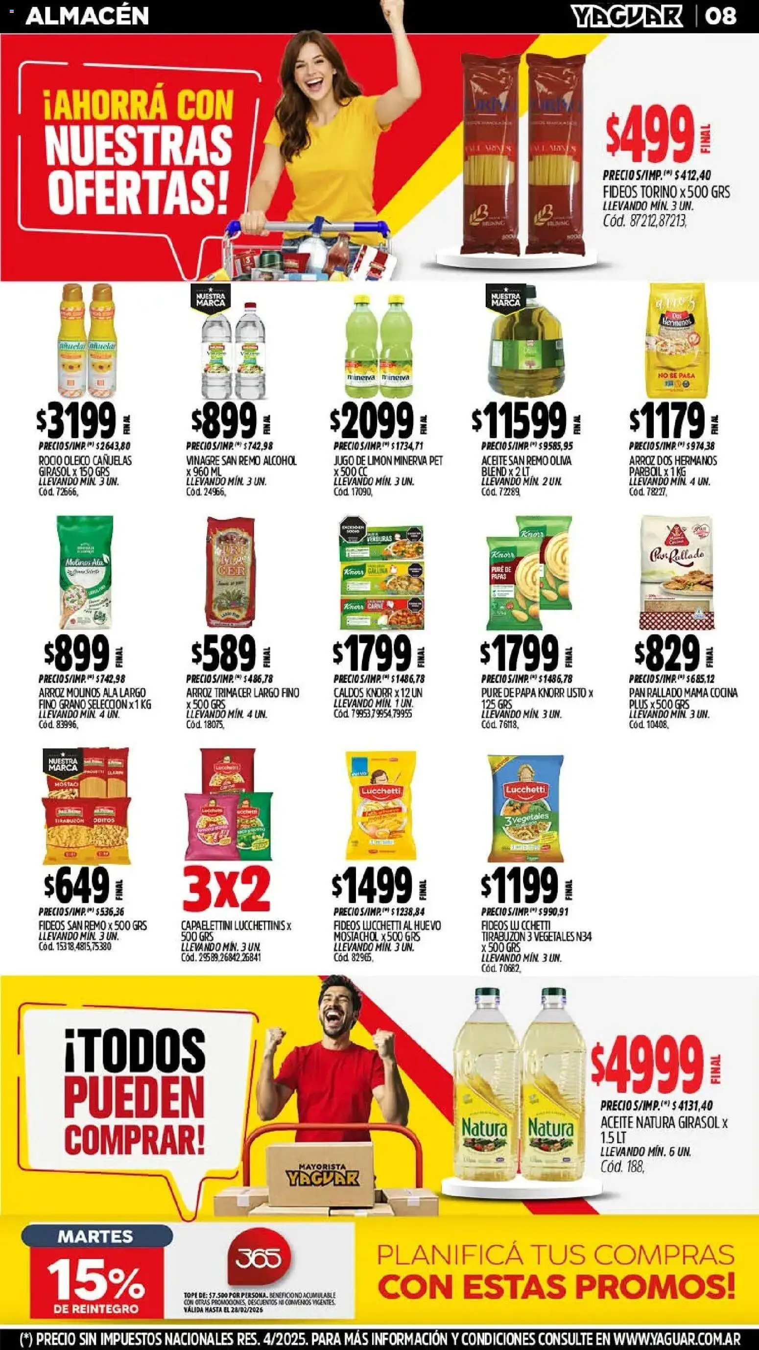 Yaguar - Oferta Semanal Santa Fé │ válido desde el 23.02.2026 | Página: 8 | Productos: Cocina, Aceite, Limón, Pan