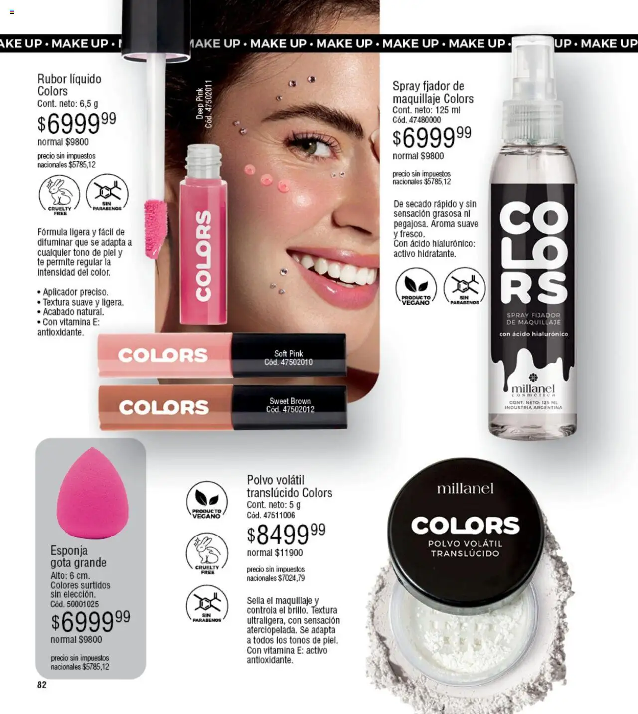 Millanel - Catálogo │ válido desde el 20.10.2025 | Página: 82 | Productos: Polvo, Fijador, Esponja, Té
