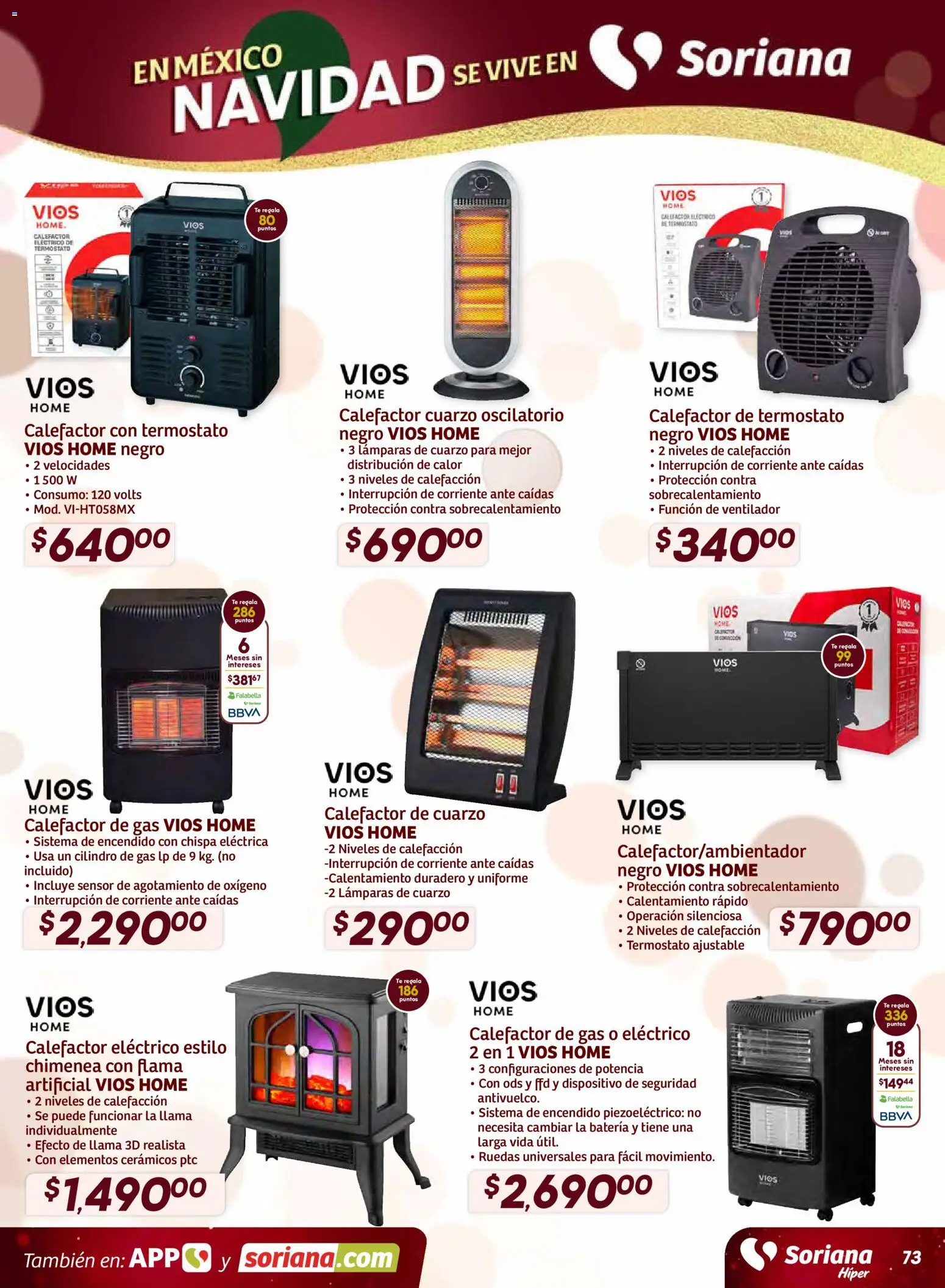 Nuevas ofertas de Soriana válidas en toda la República Mexicana desde el 11.12.2025. ¡Encuentra las mejores ofertas en Soriana - Preciazazaso Híper: Frontera Chih, Coah, Tamaulipas! | Página: 73 | Productos: Ventilador, Té, Batería, Calefactor