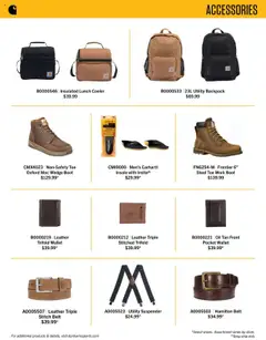 Preview of Dunham's Sports weekly ads valid from 02.10.2025 | Page: 19 | Products: Oil, Backpack, Wallet, Belt