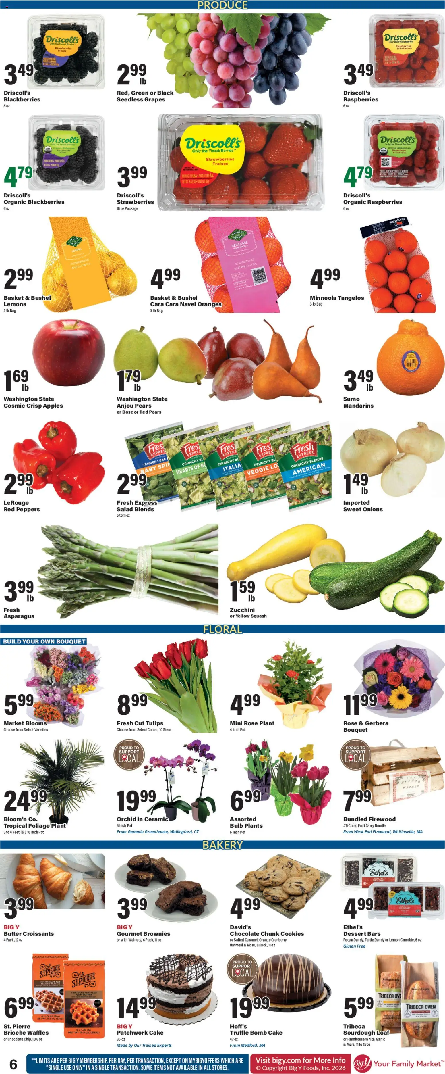Big Y Weekly Ad - valid from 26.02.2026 | Page: 9 | Products: Asparagus, Basket, Apples, Garlic