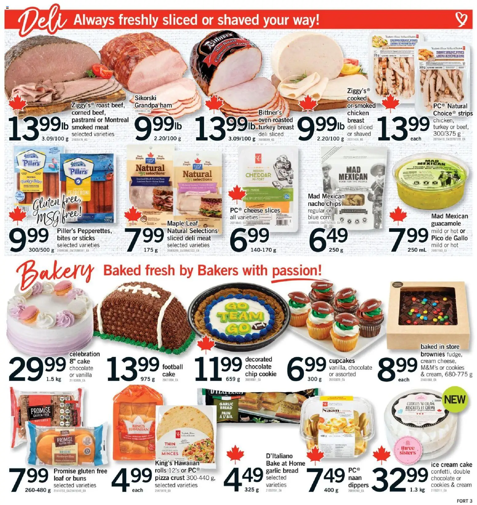 Fortinos flyer valid from 13.11.2025 | Page: 4 | Products: Chips, Ice cream, Turkey, Cheese