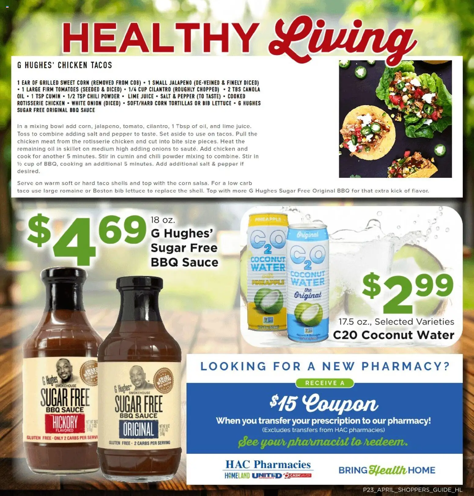 Homeland Bring Savings Home Shopper's Guide - valid from 01.04.2026 | Page: 23 | Products: Romaine, Chicken meat, Sauce, Pepper