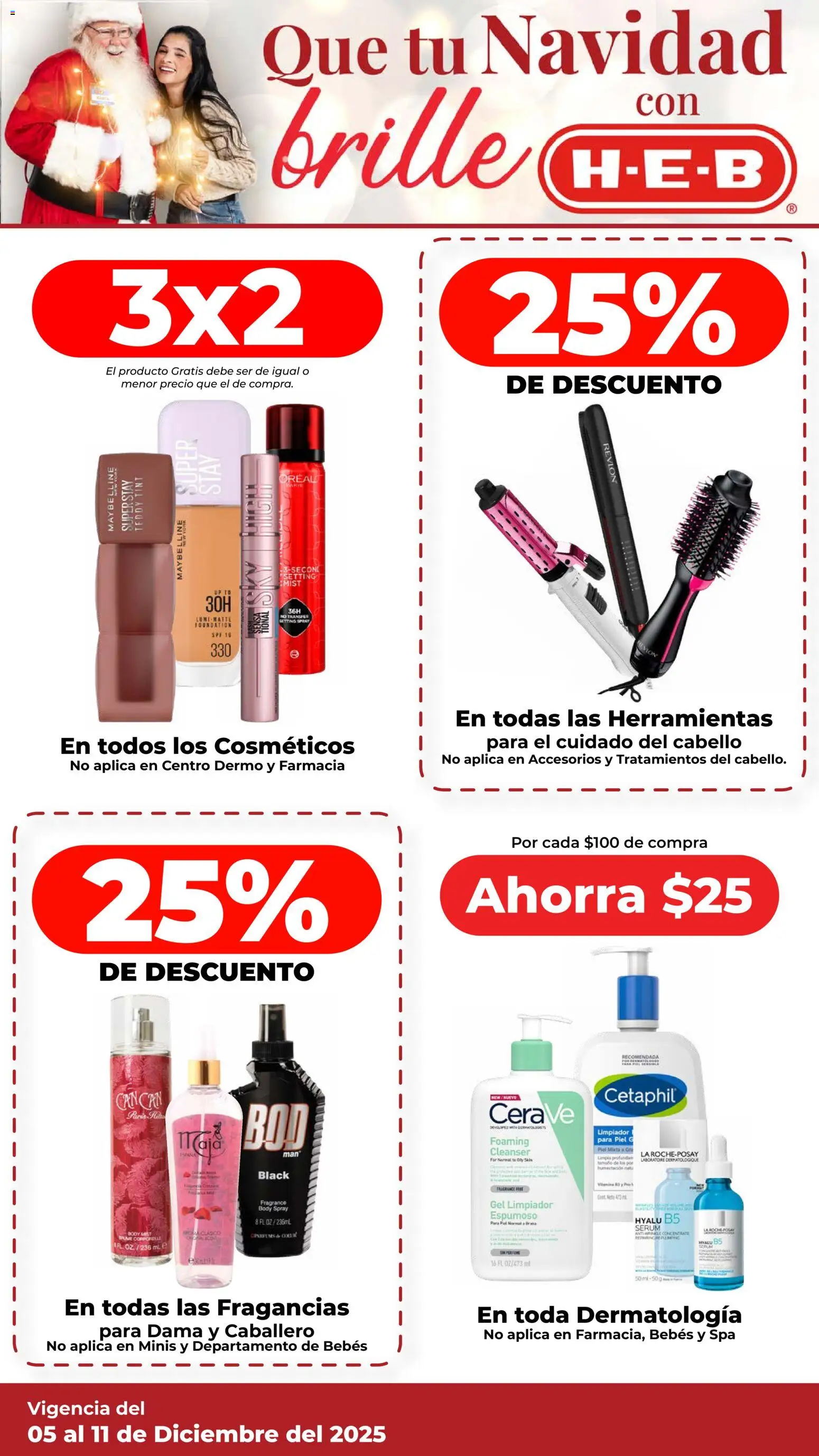Nuevas ofertas de H-E-B válidas en toda la República Mexicana desde el 05.12.2025. ¡Encuentra las mejores ofertas en H-E-B folleto! | Página: 6 | Productos: Serum, Limpiador, Body