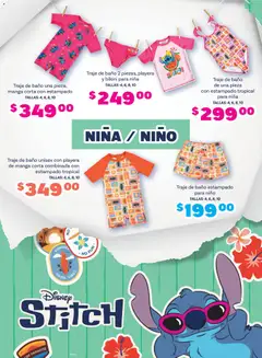 Vista previa de Soriana Especial Stitch Híper, nuevo folleto de la tienda, válido en México a partir del 26.03.2026 | Página: 2 | Productos: Traje, Manga, Playera, Baño